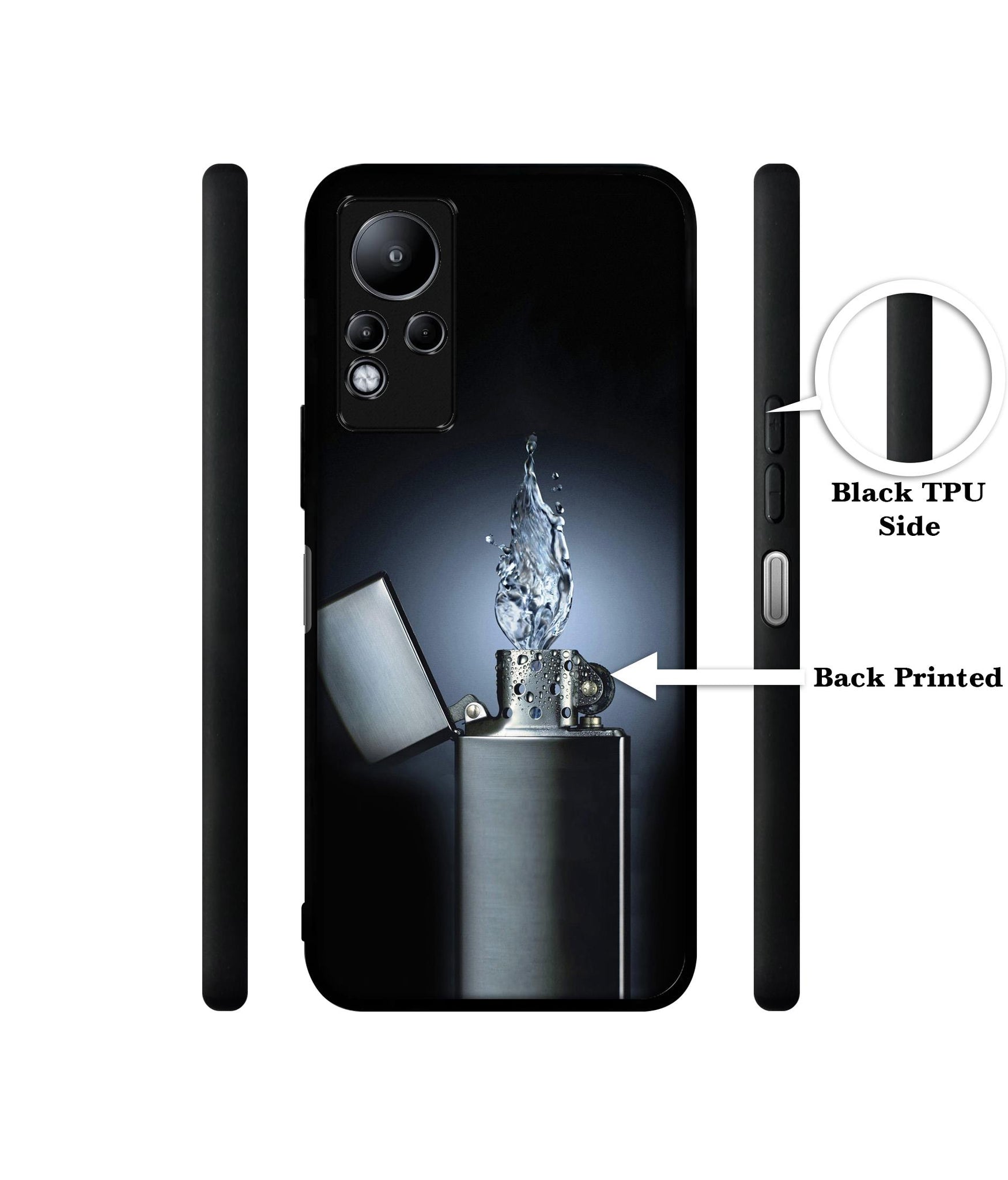 Water Lighter Designer 2D Printed Back Case Cover for Infinix Note 11 4G