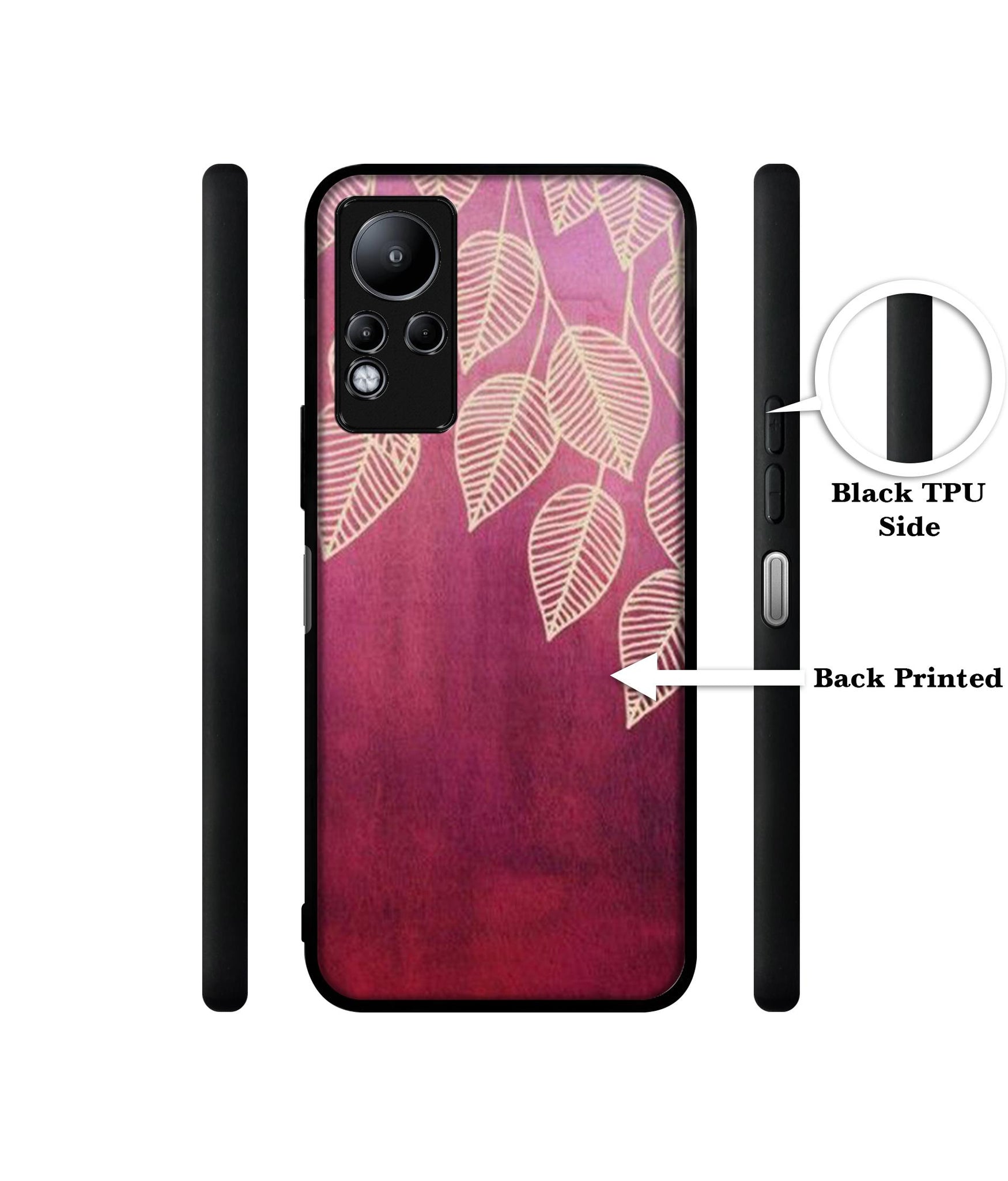 Leaf Pattern Designer 2D Printed Back Case Cover for Infinix Note 11 4G