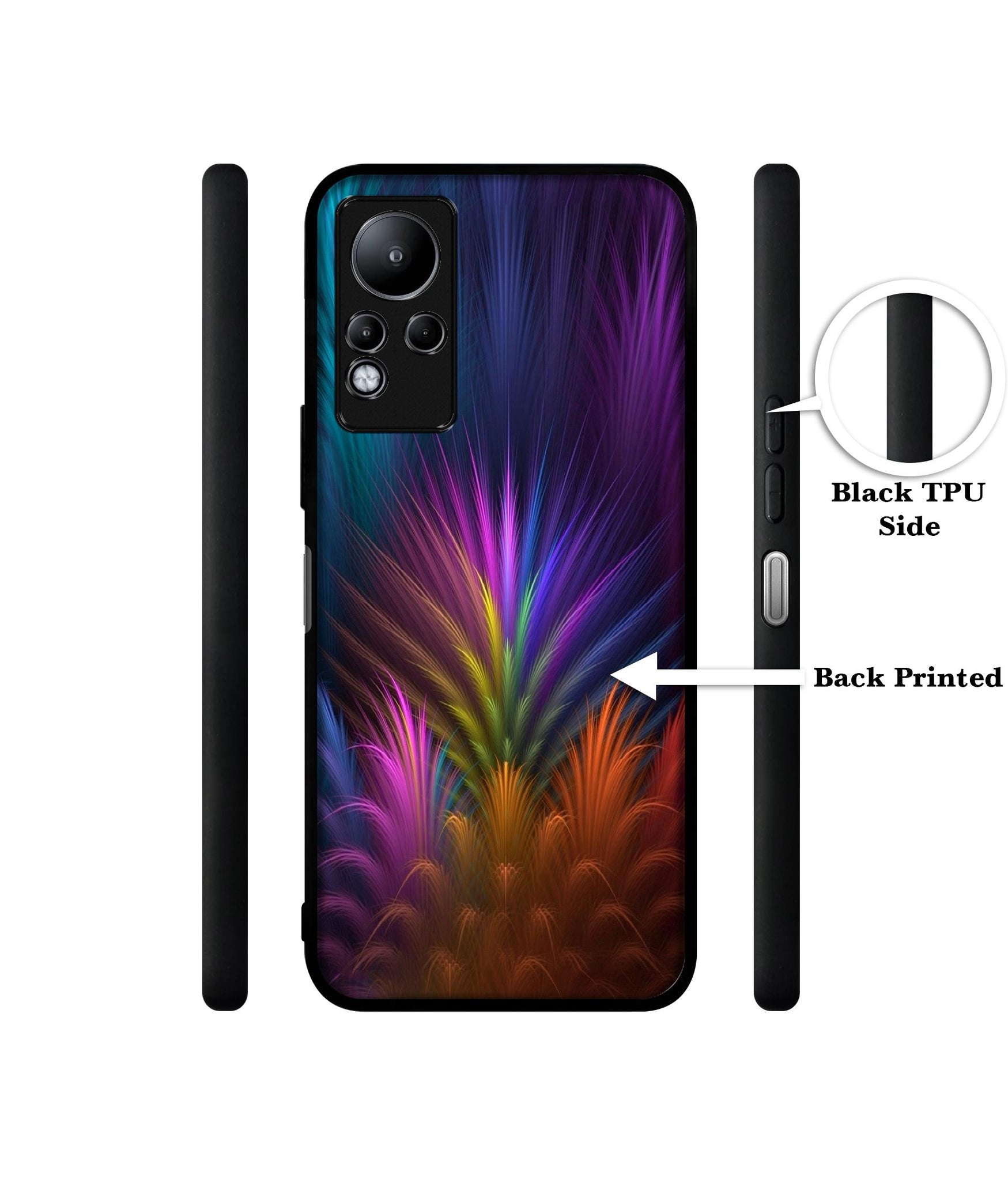 Multicoloured Designer 2D Printed Back Case Cover for Infinix Note 11 4G