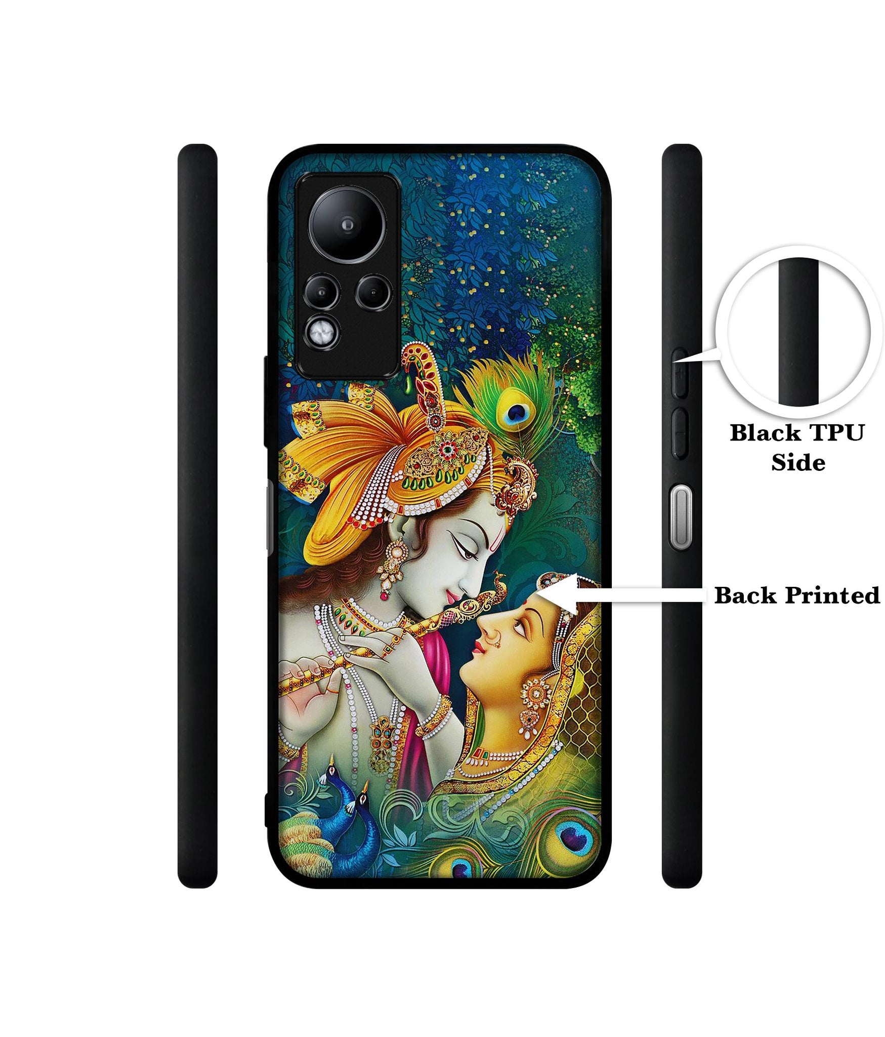 Radha Kishan Love Designer 2D Printed Back Case Cover for Infinix Note 11 4G