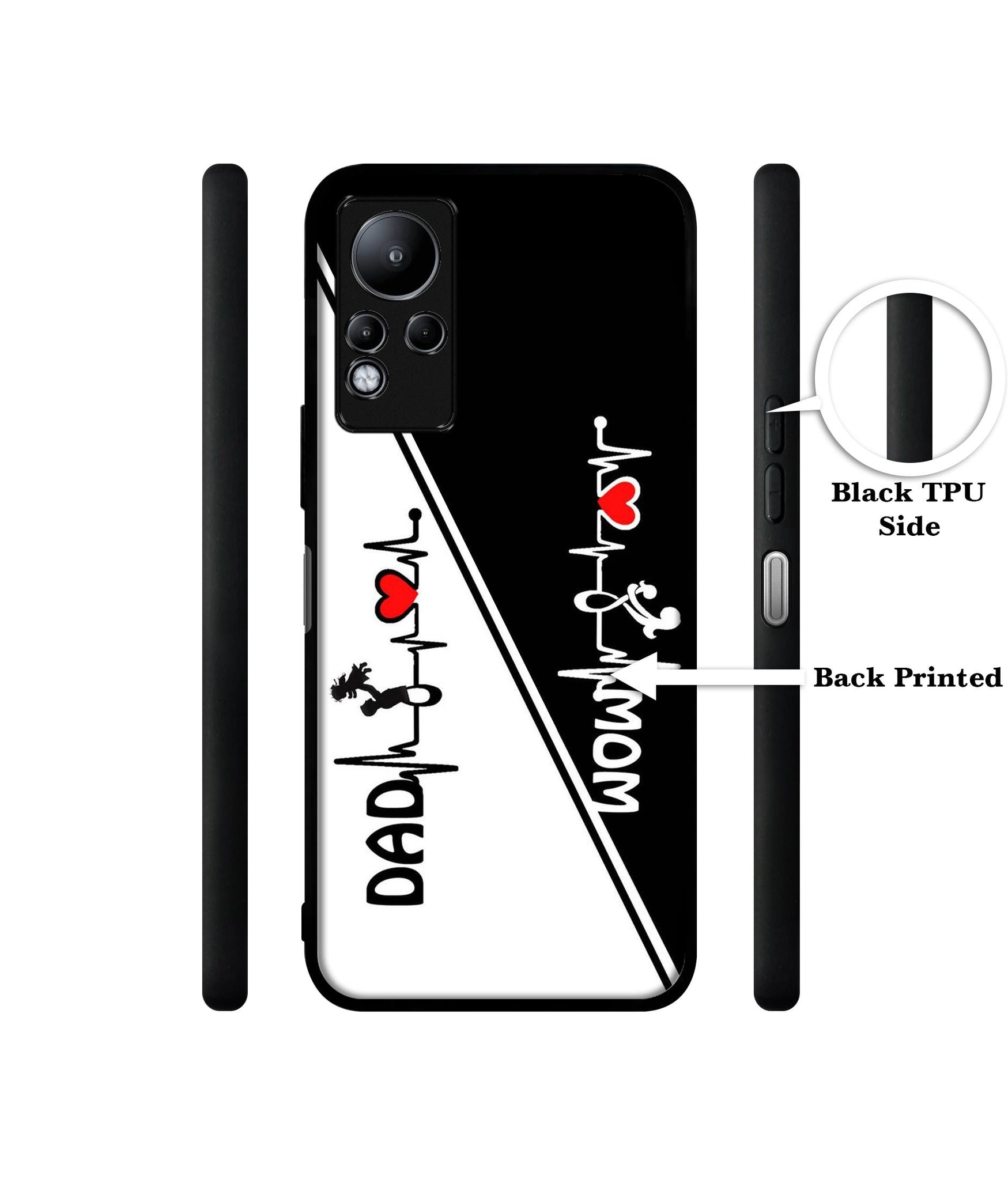 Mom and Dad Lover Designer 2D Printed Back Case Cover for Infinix Note 11 4G