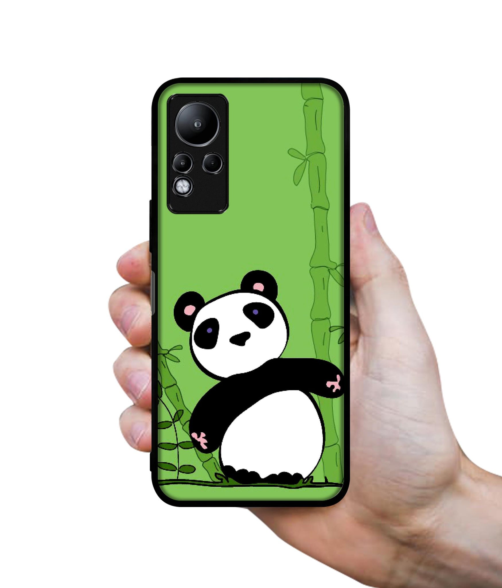 Panda with Bamboo Designer 2D Printed Back Case Cover for Infinix Note 11 4G