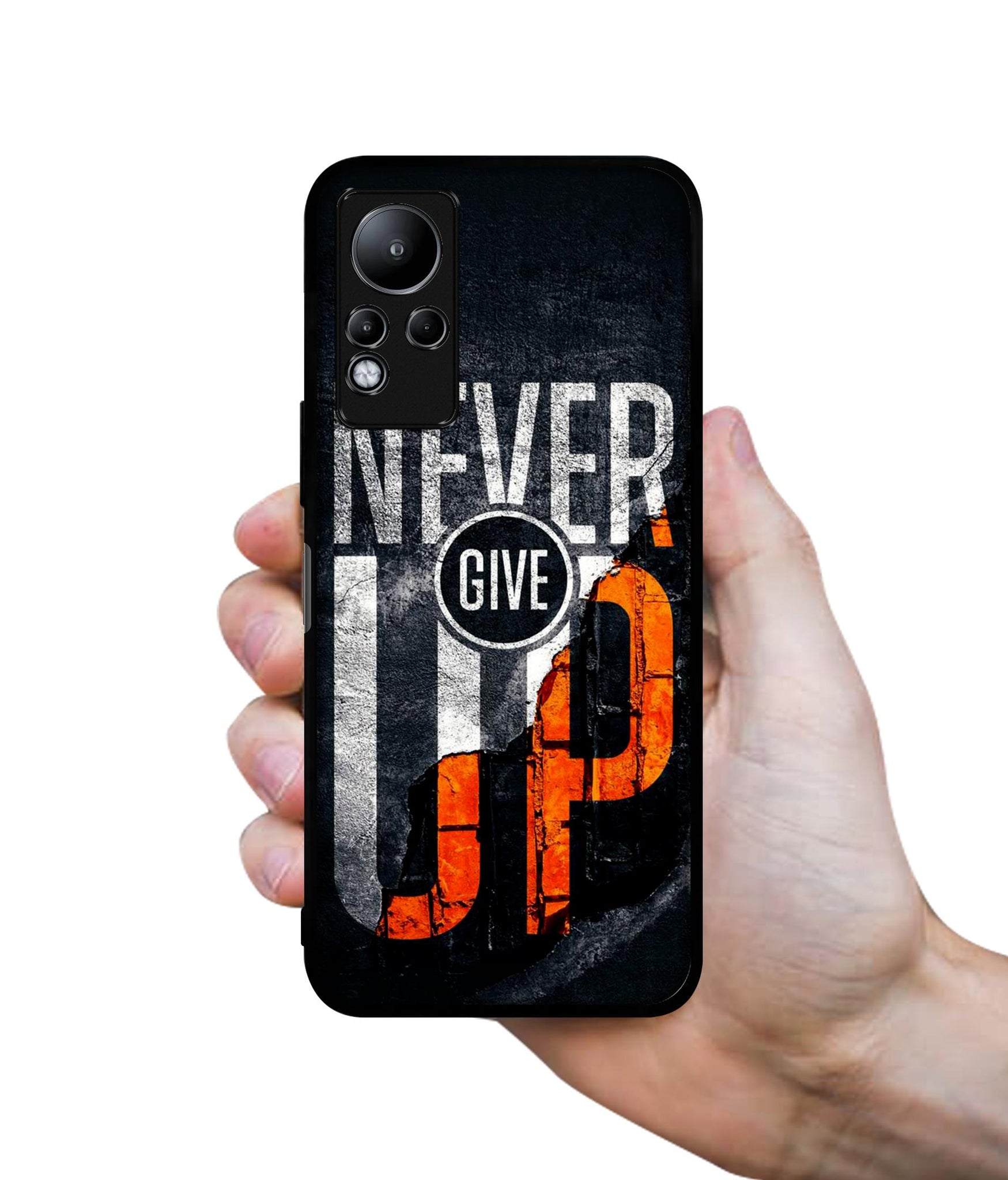 Never Give Up Designer 2D Printed Back Case Cover for Infinix Note 11 4G