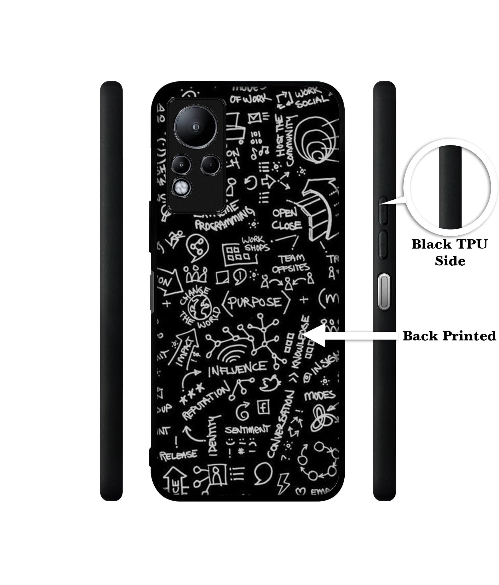Formulas Designer 2D Printed Back Case Cover for Infinix Note 11 4G
