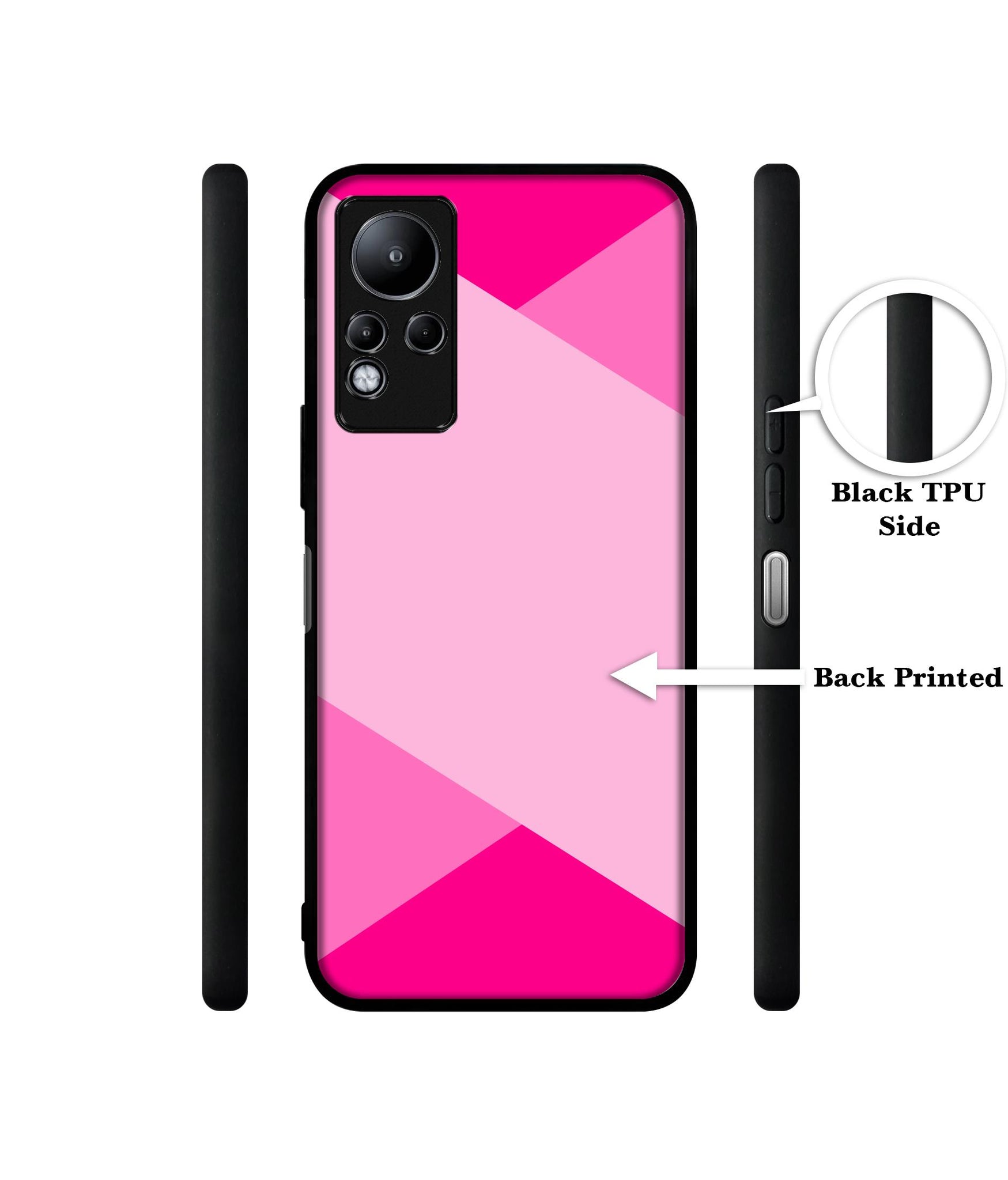 Pink Cross Vector Designer 2D Printed Back Case Cover for Infinix Note 11 4G