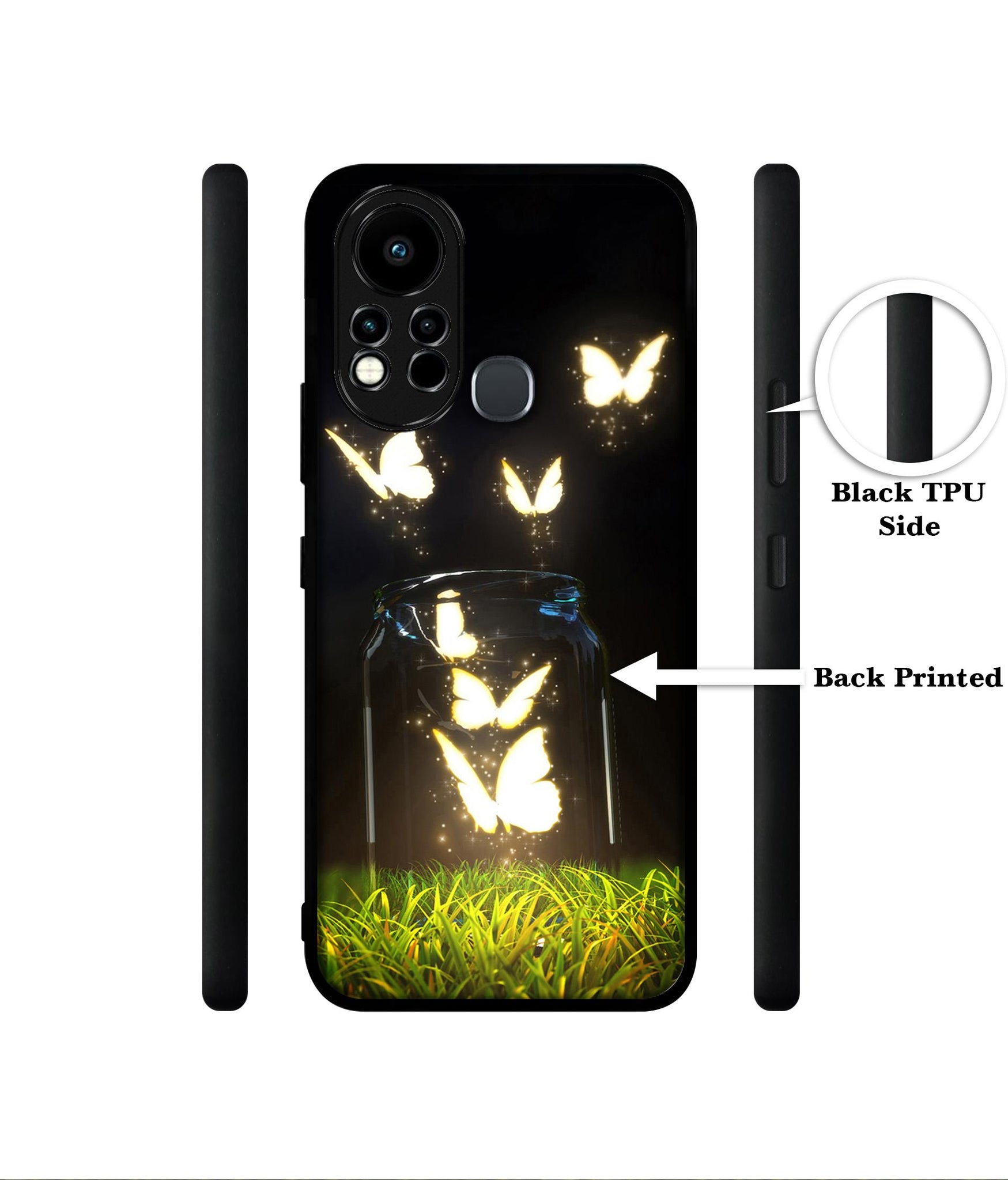 Butterfly Designer 2D Printed Back Case Cover for Infinix Note 11s 4G / Note 11 Pro 4G
