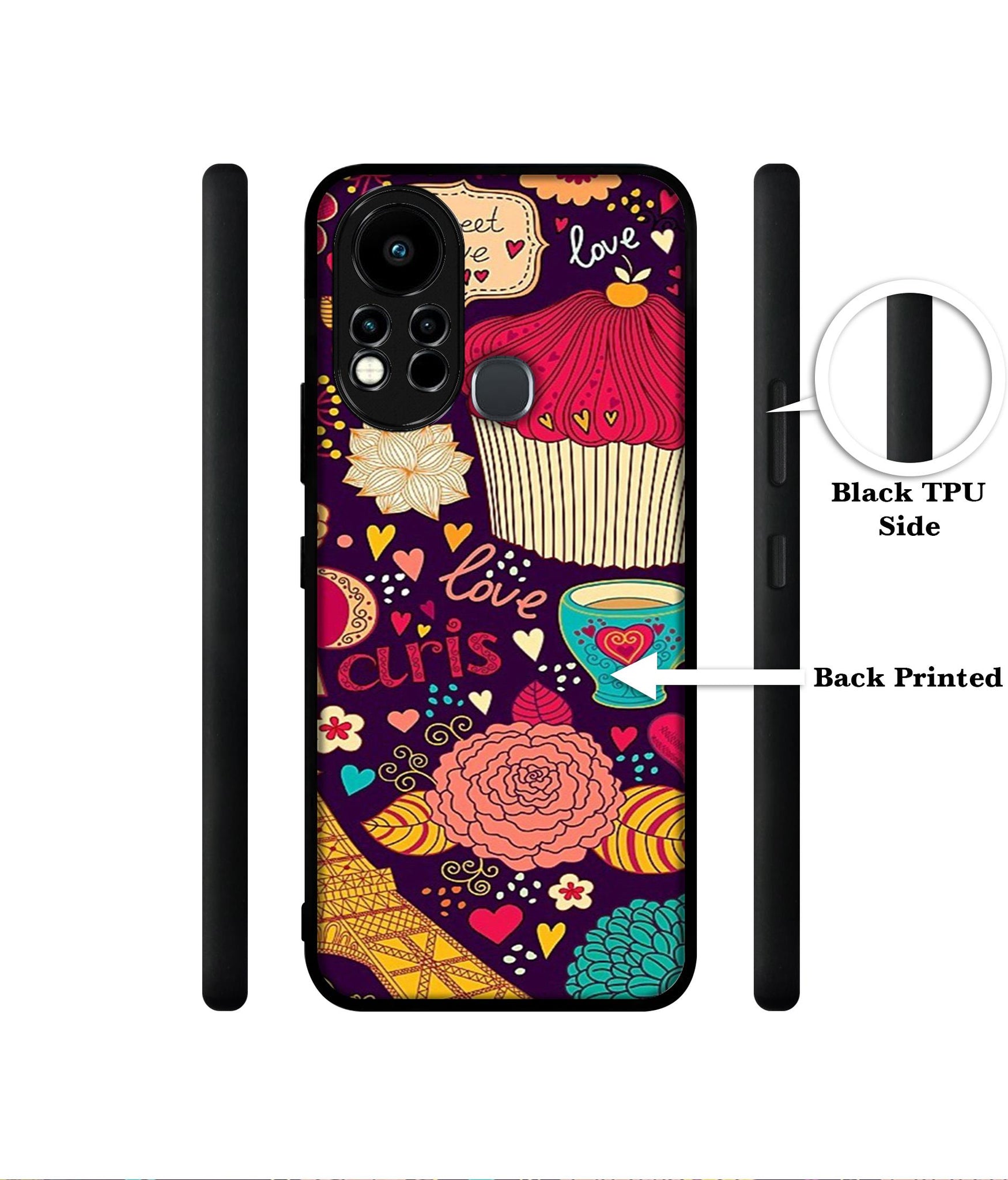 Paris Flower Love Designer 2D Printed Back Case Cover for Infinix Note 11s 4G / Note 11 Pro 4G