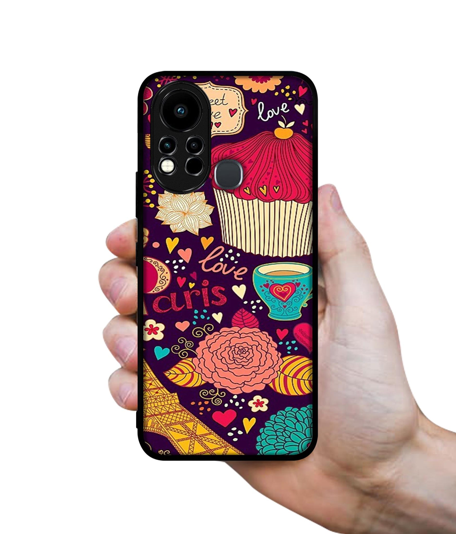 Paris Flower Love Designer 2D Printed Back Case Cover for Infinix Note 11s 4G / Note 11 Pro 4G