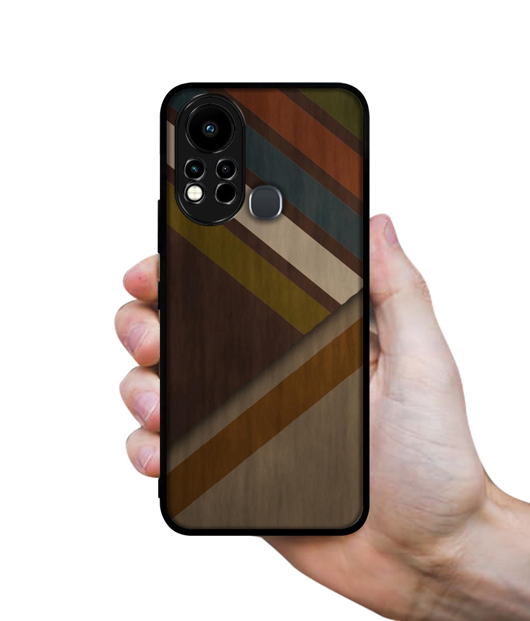 Colorful Wooden Pattern Designer 2D Printed Back Case Cover for Infinix Note 11s 4G / Note 11 Pro 4G