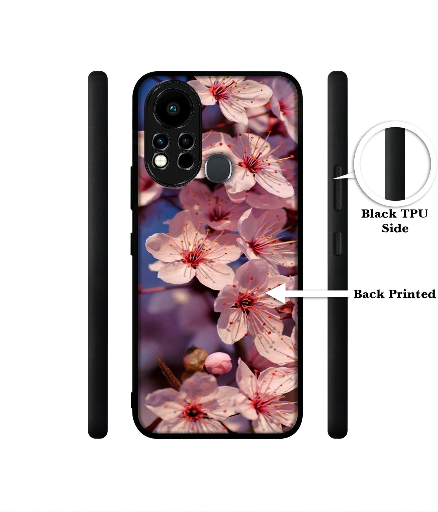 Pink Flowers Pattern Designer 2D Printed Back Case Cover for Infinix Note 11s 4G / Note 11 Pro 4G