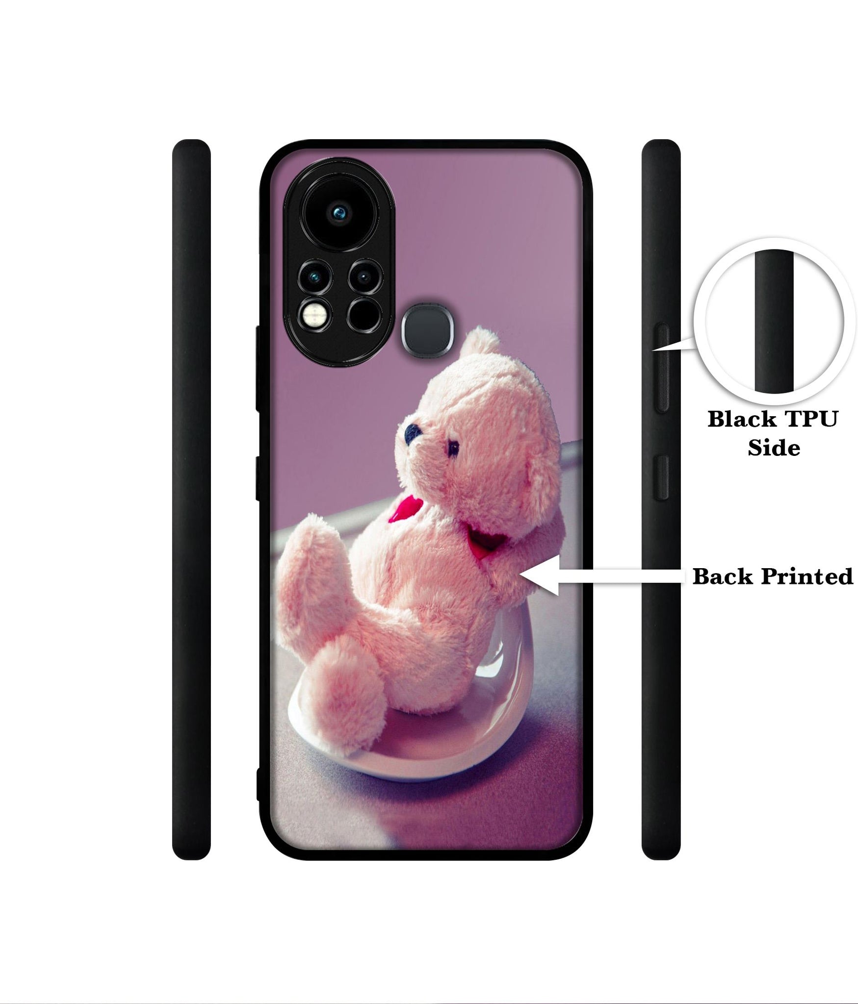 Cute Teddy Bear Designer 2D Printed Back Case Cover for Infinix Note 11s 4G / Note 11 Pro 4G