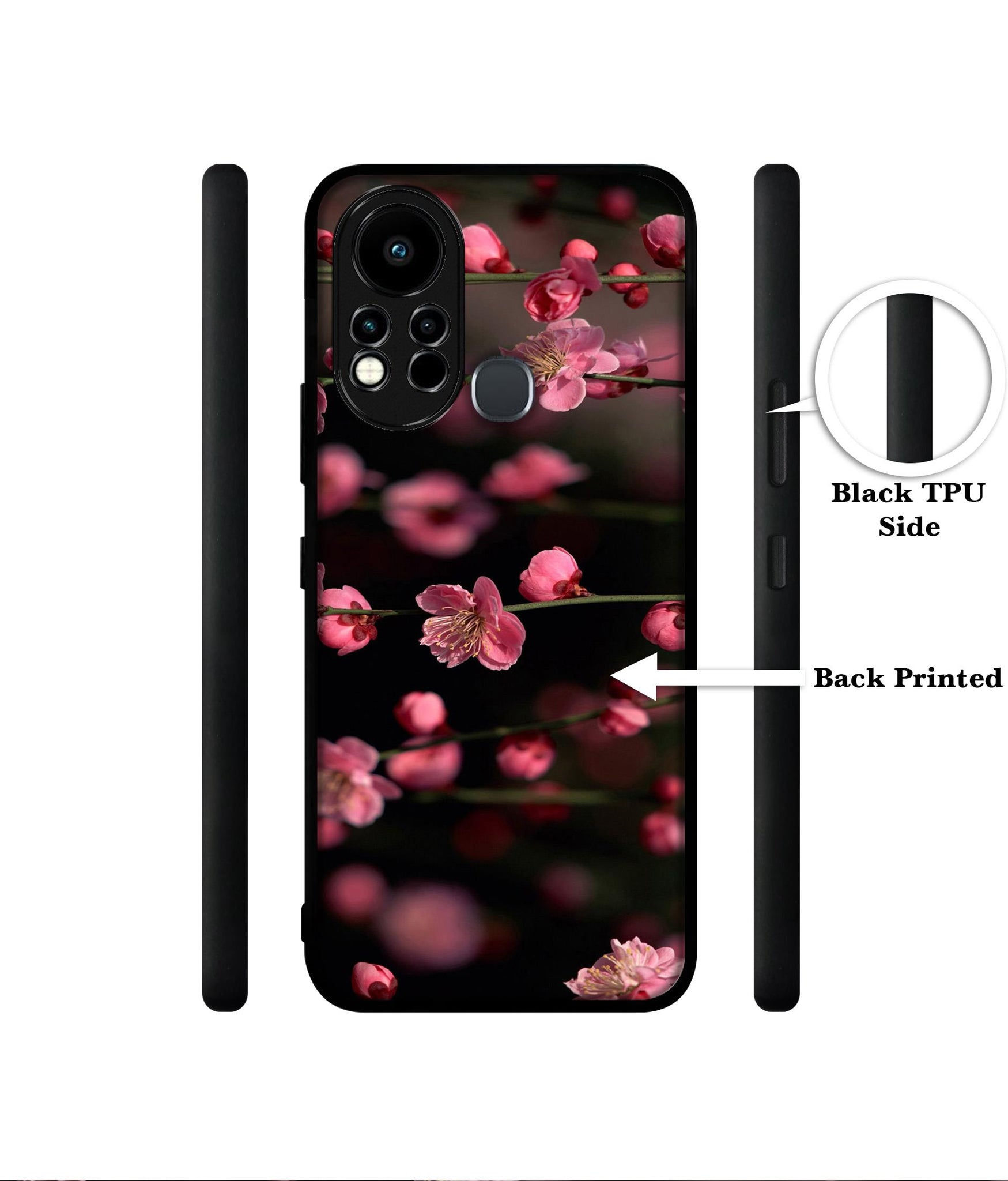 Pink Flowers Designer 2D Printed Back Case Cover for Infinix Note 11s 4G / Note 11 Pro 4G