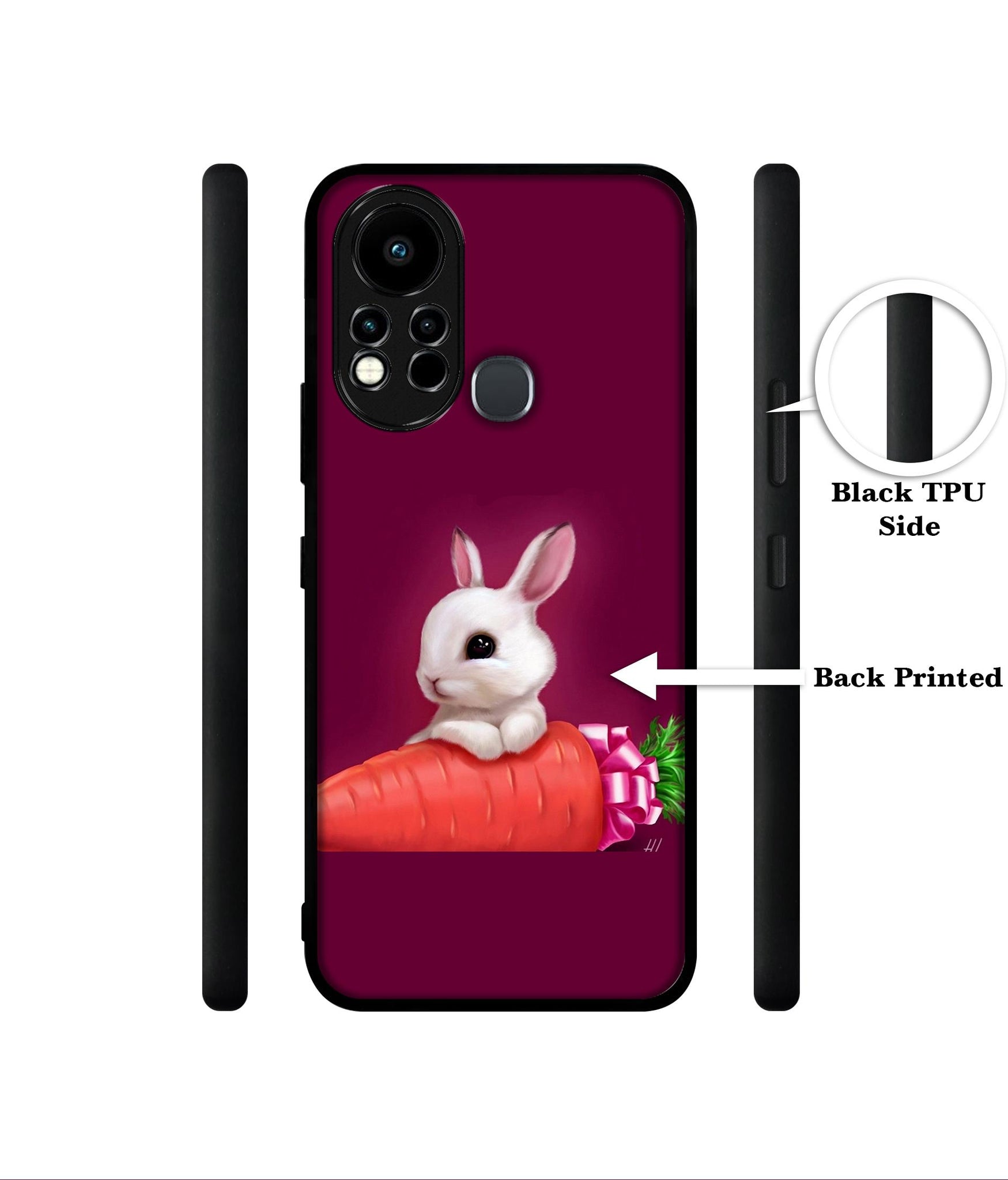 Bunny With Carrot Designer 2D Printed Back Case Cover for Infinix Note 11s 4G / Note 11 Pro 4G