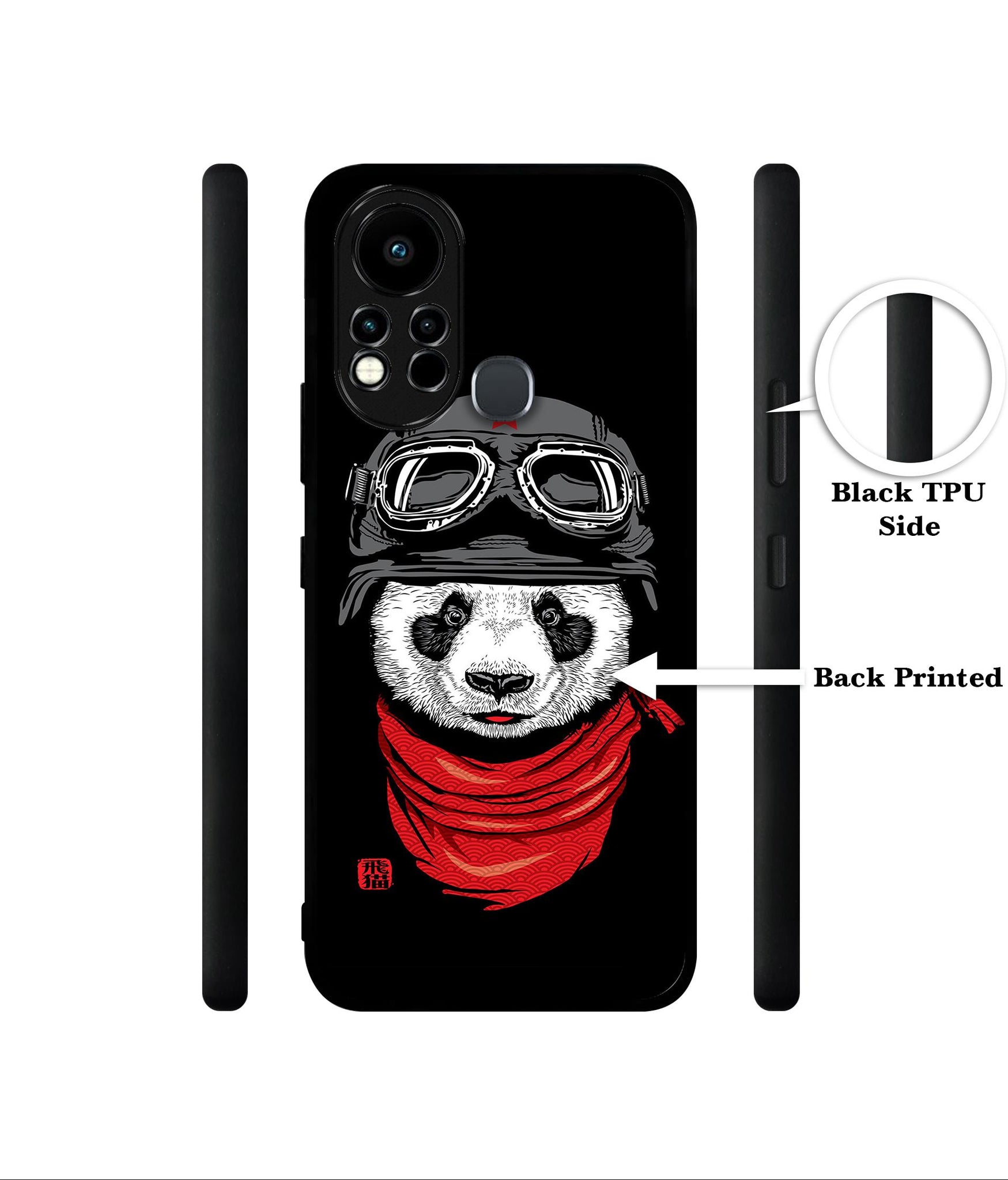 Biker Panda Designer 2D Printed Back Case Cover for Infinix Note 11s 4G / Note 11 Pro 4G