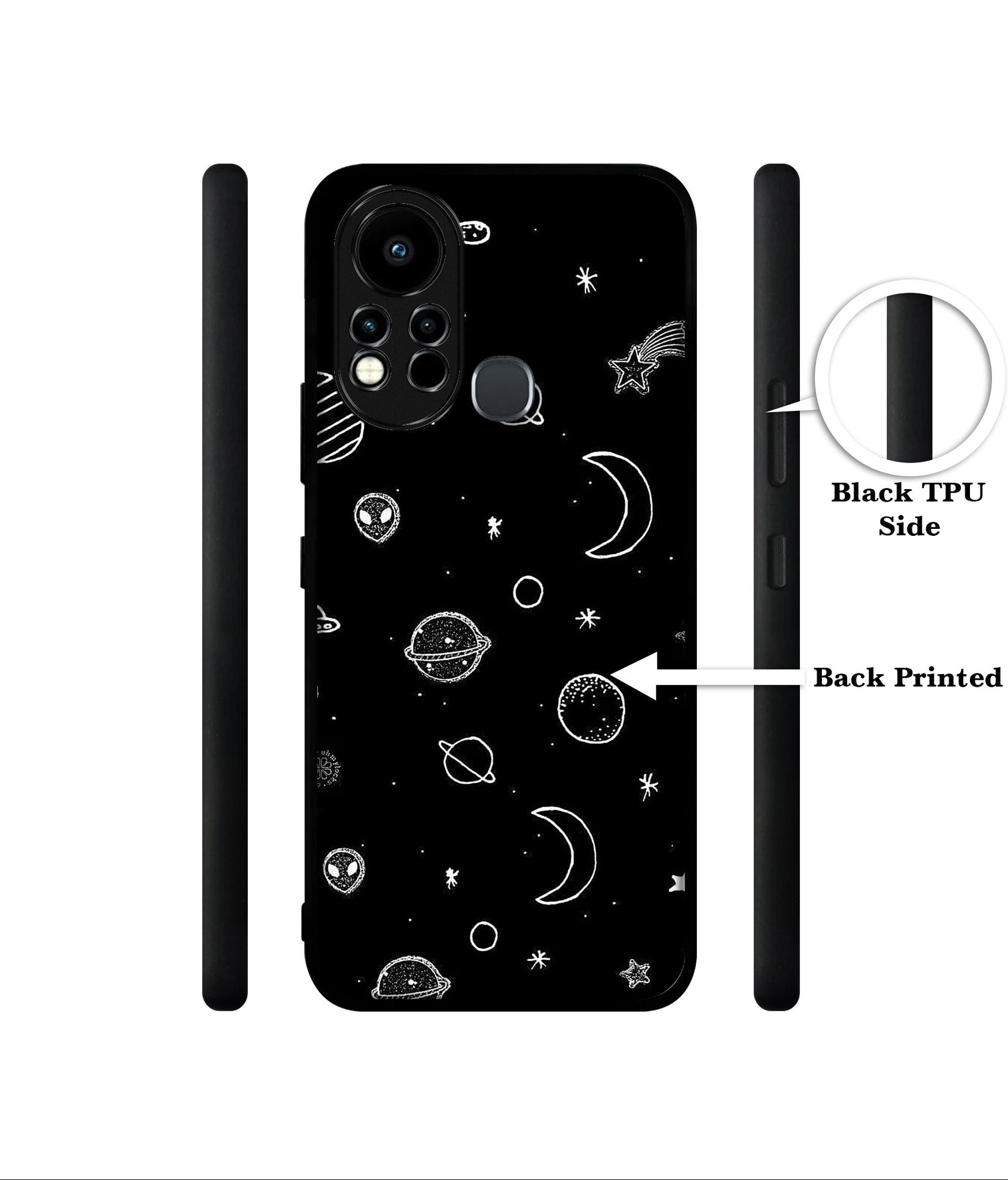 Space Stars Universe Designer 2D Printed Back Case Cover for Infinix Note 11s 4G / Note 11 Pro 4G