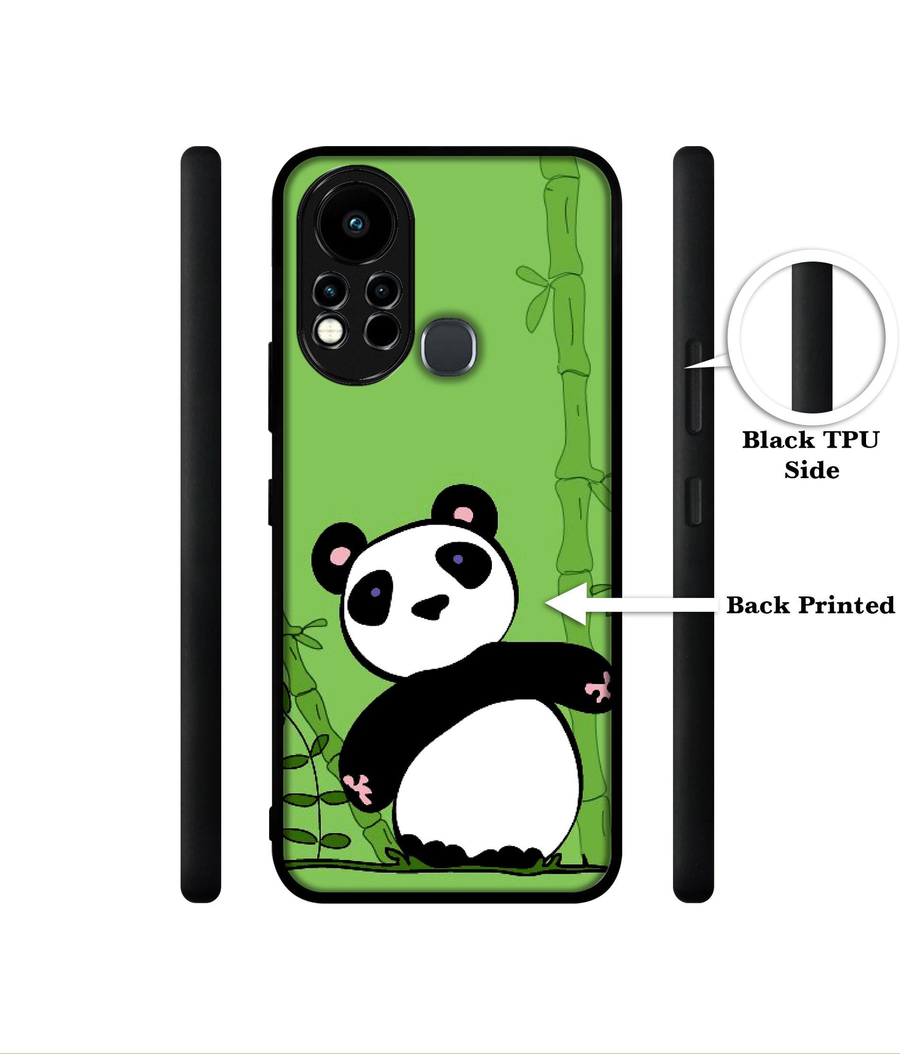 Panda with Bamboo Designer 2D Printed Back Case Cover for Infinix Note 11s 4G / Note 11 Pro 4G