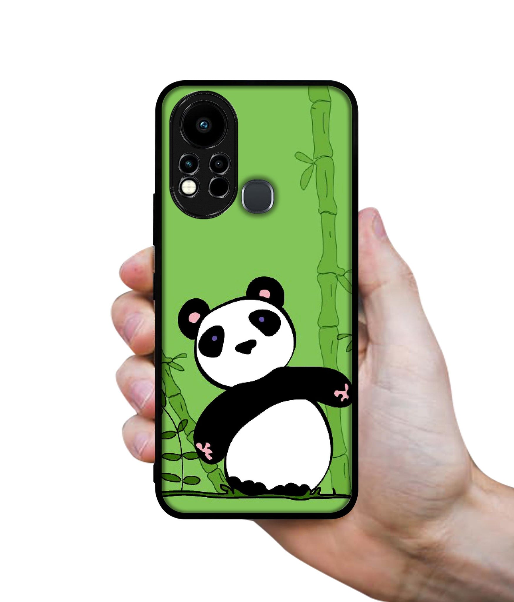 Panda with Bamboo Designer 2D Printed Back Case Cover for Infinix Note 11s 4G / Note 11 Pro 4G