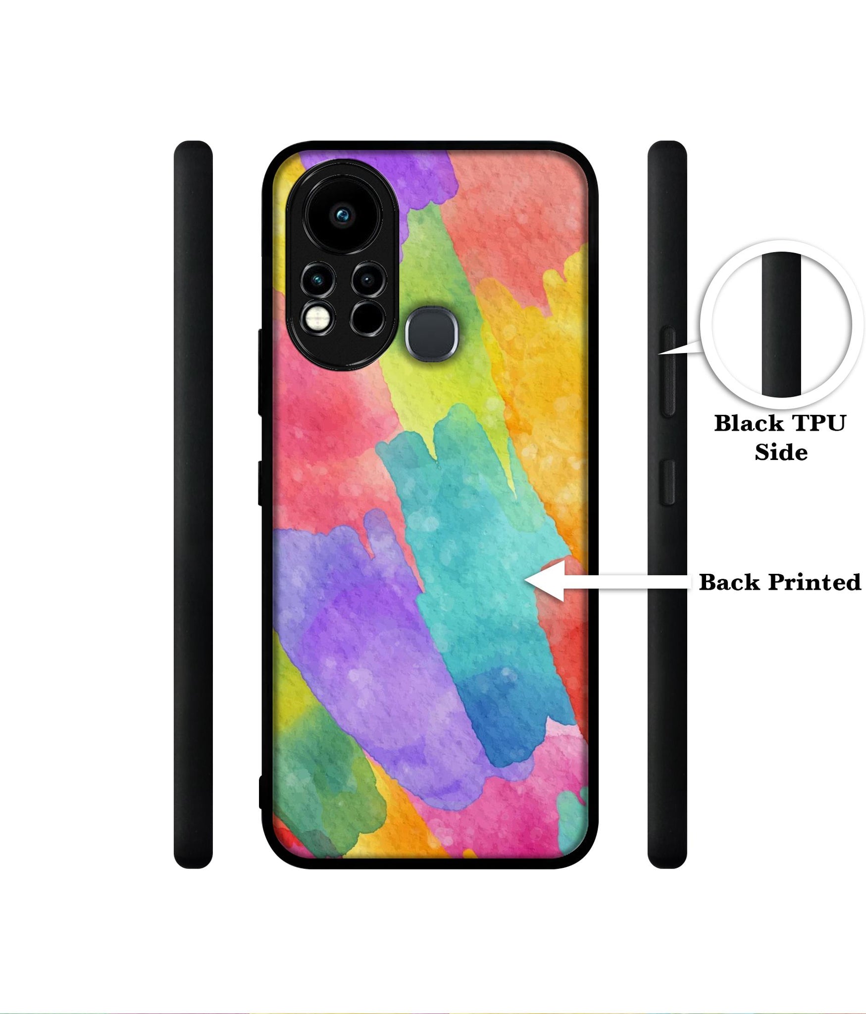 Water Paint Colorful Abstract Designer 2D Printed Back Case Cover for Infinix Note 11s 4G / Note 11 Pro 4G