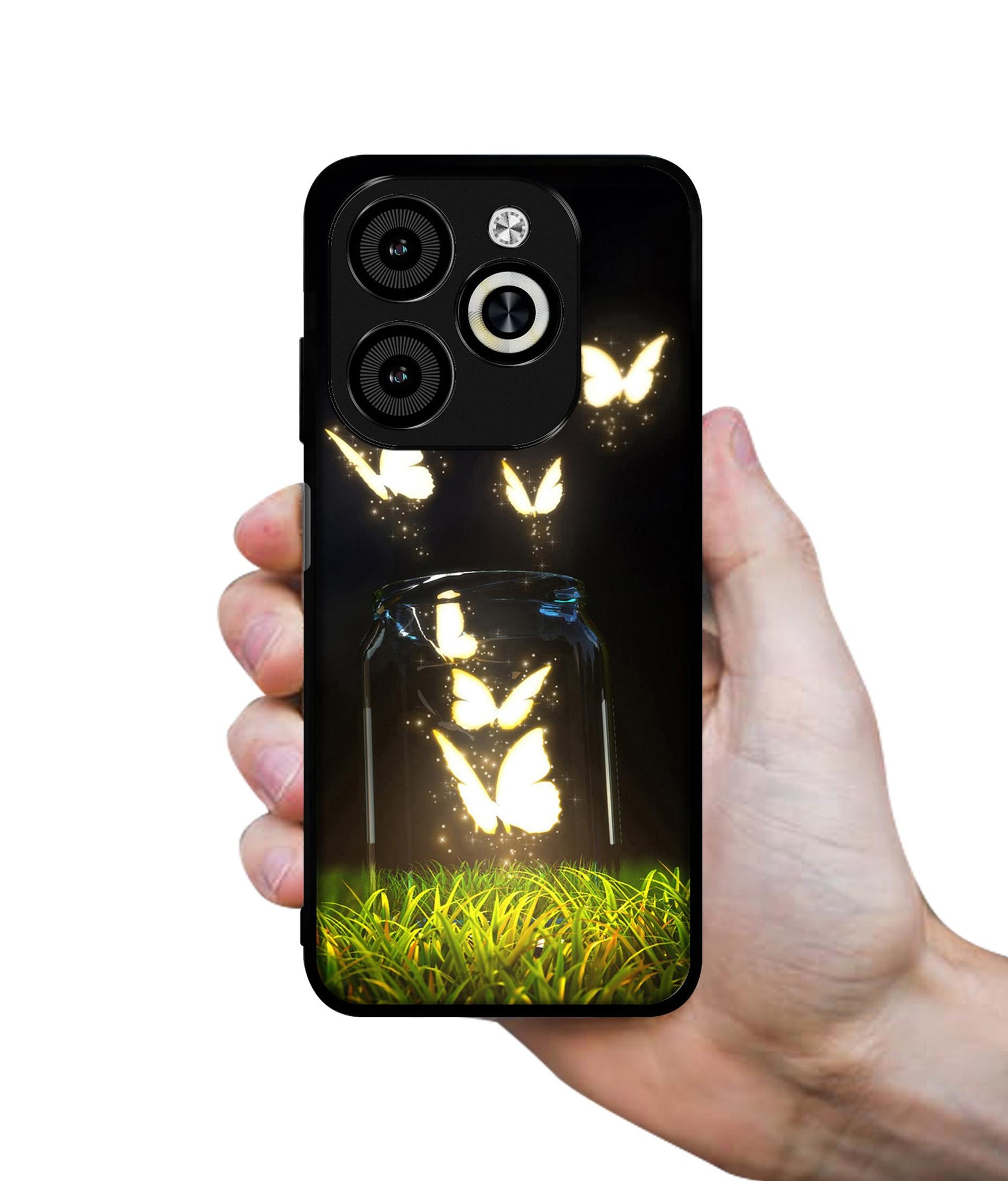 Butterfly Designer 2D Printed Back Case Cover for Infinix Smart 8 / Smart 8 HD / Spark 20 / 20C / Itel P55 4G