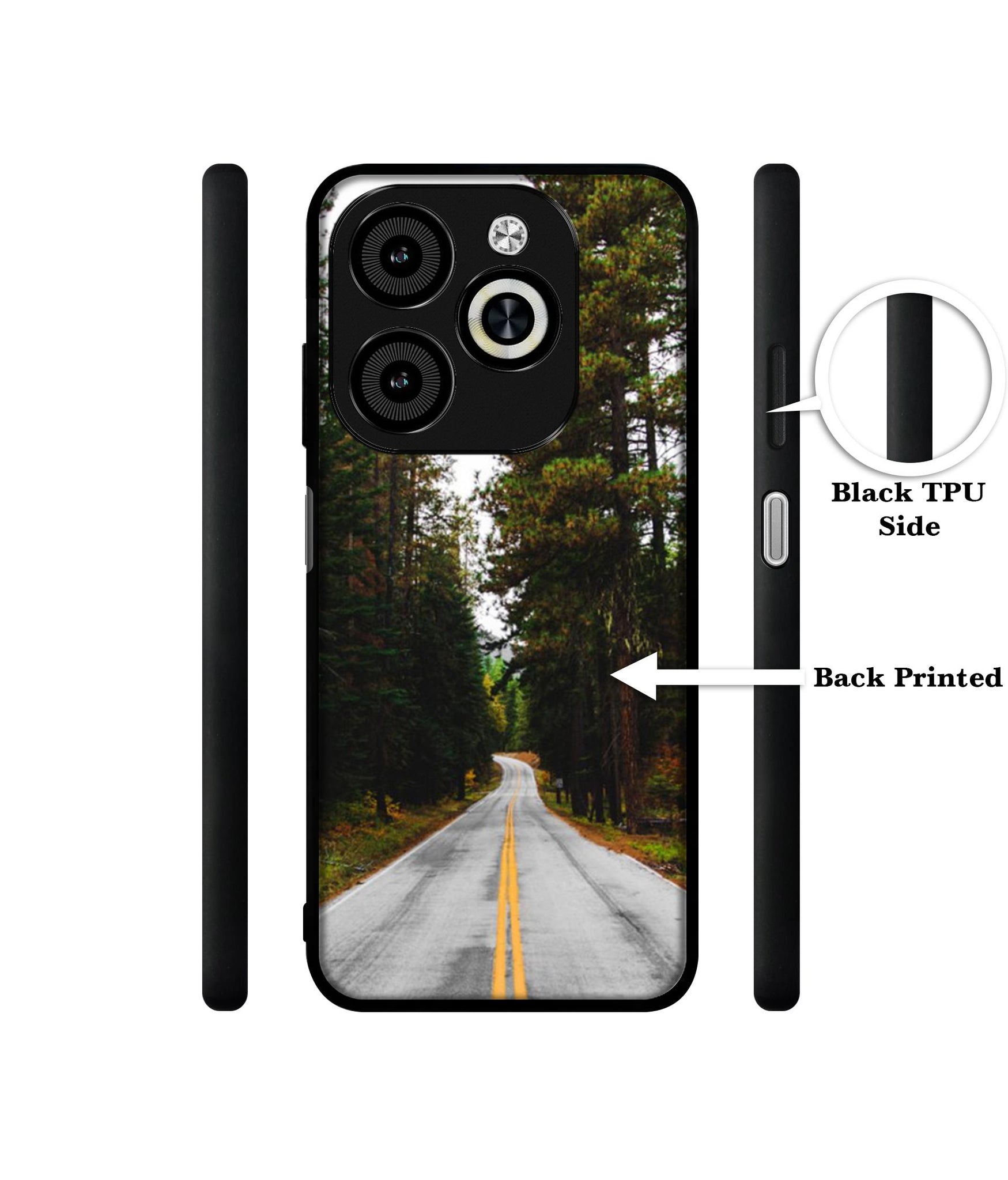 Road Photo Designer 2D Printed Back Case Cover for Infinix Smart 8 / Smart 8 HD / Spark 20 / 20C / Itel P55 4G