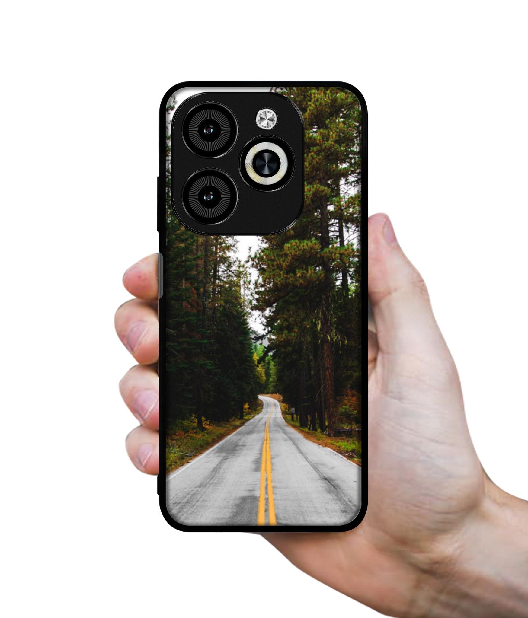 Road Photo Designer 2D Printed Back Case Cover for Infinix Smart 8 / Smart 8 HD / Spark 20 / 20C / Itel P55 4G