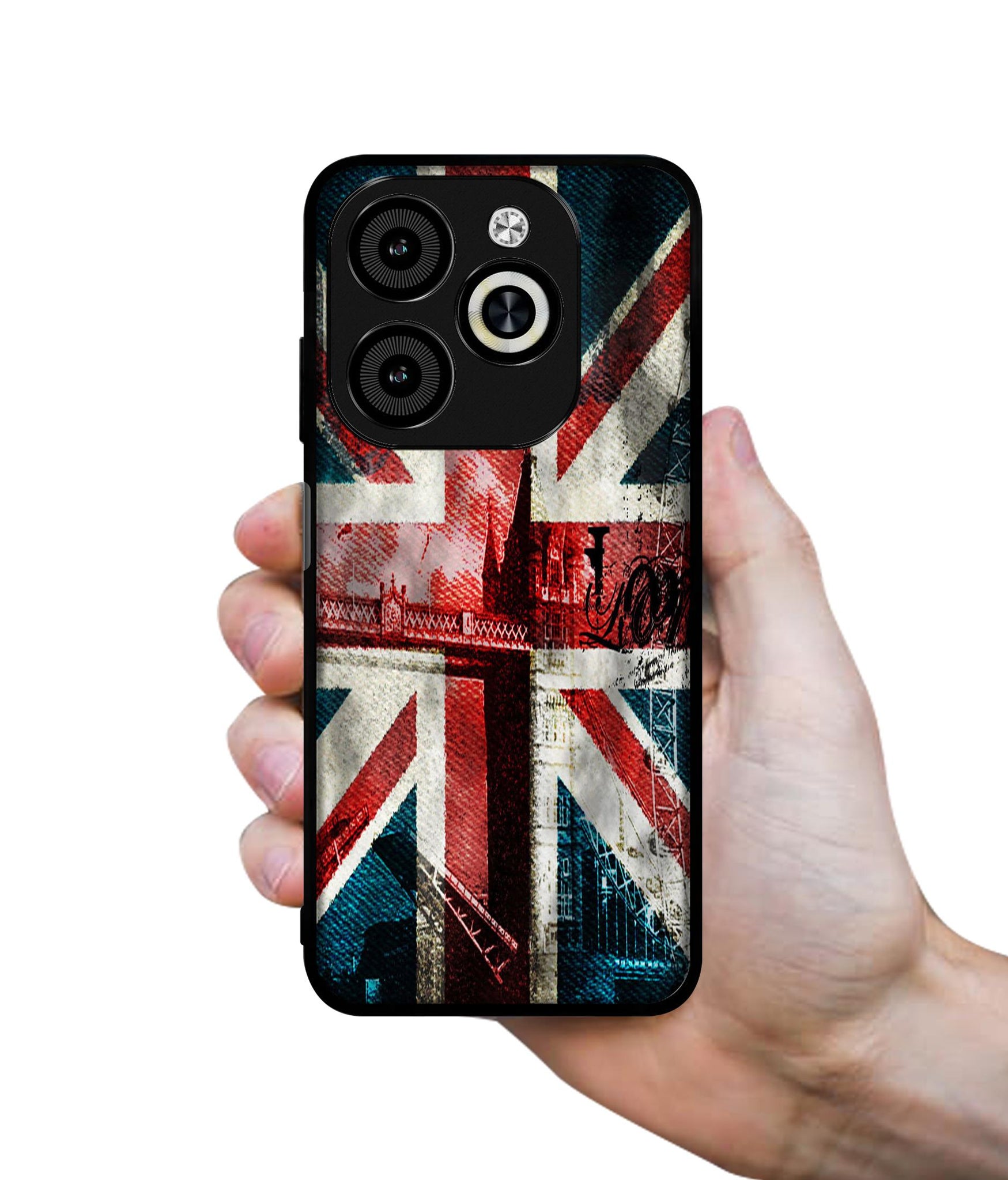 London Flag wallpaper Designer 2D Printed Back Case Cover for Infinix Smart 8 / Smart 8 HD / Spark 20 / 20C / Itel P55 4G