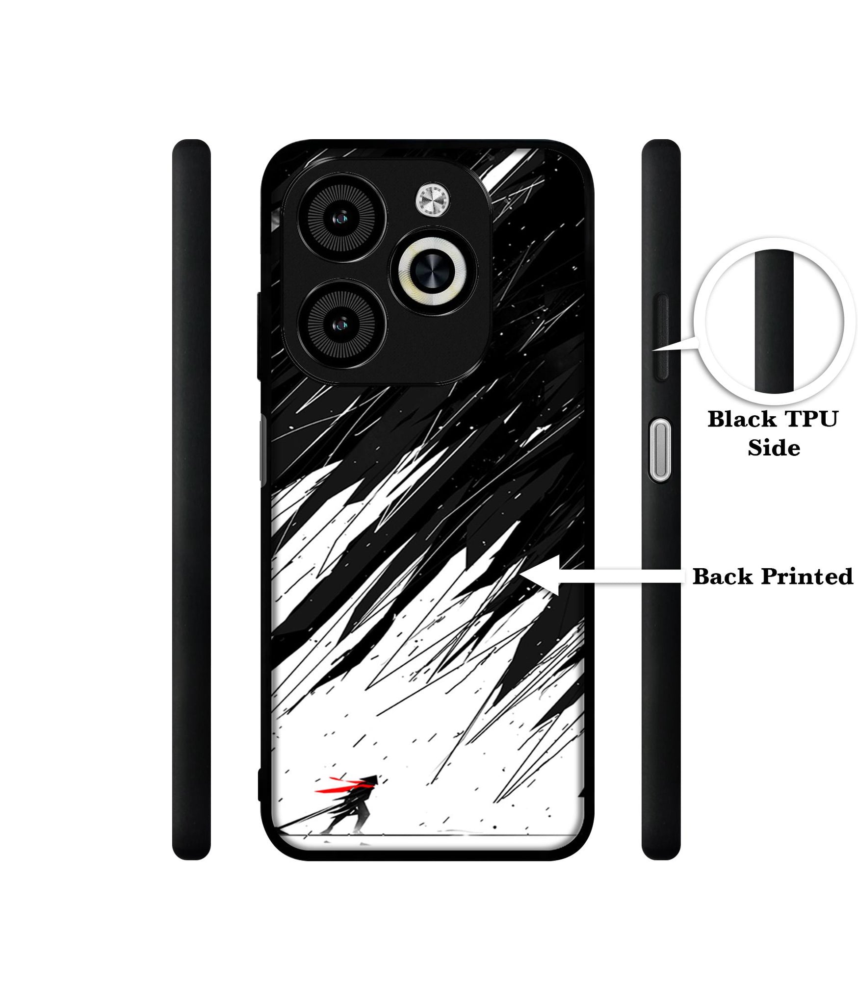 Geometric Strom Designer 2D Printed Back Case Cover for Infinix Smart 8 / Smart 8 HD / Spark 20 / 20C / Itel P55 4G