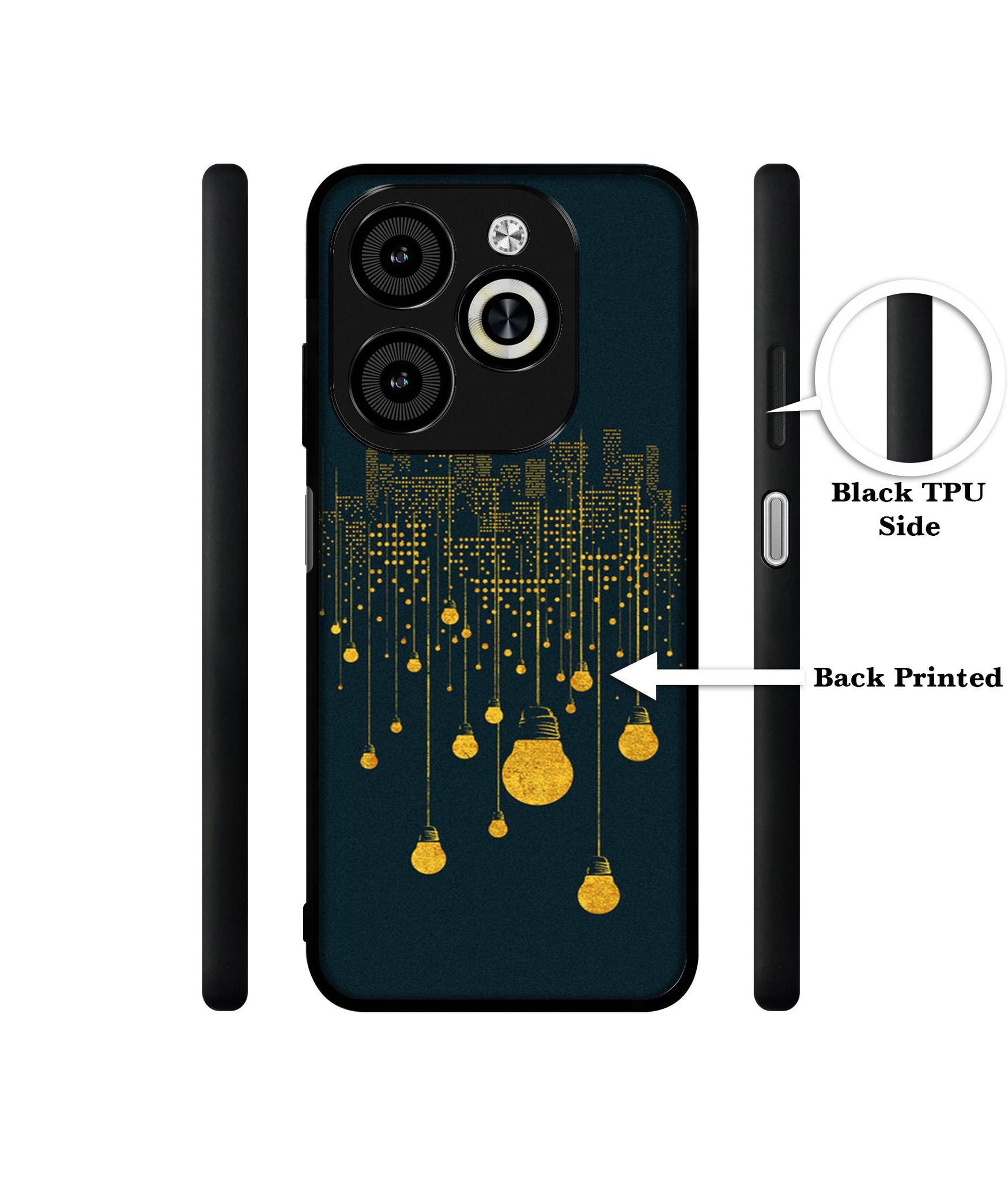 City Light Pattern Designer 2D Printed Back Case Cover for Infinix Smart 8 / Smart 8 HD / Spark 20 / 20C / Itel P55 4G