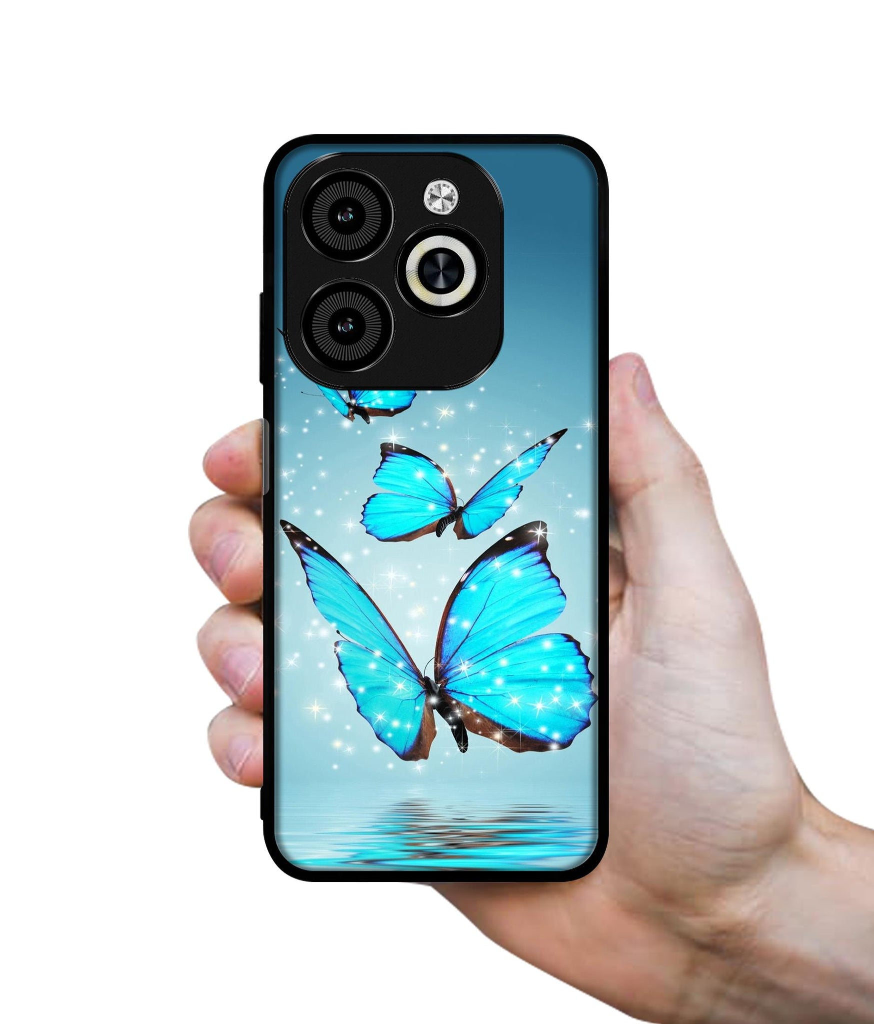 Flying Butterflies Designer 2D Printed Back Case Cover for Infinix Smart 8 / Smart 8 HD / Spark 20 / 20C / Itel P55 4G