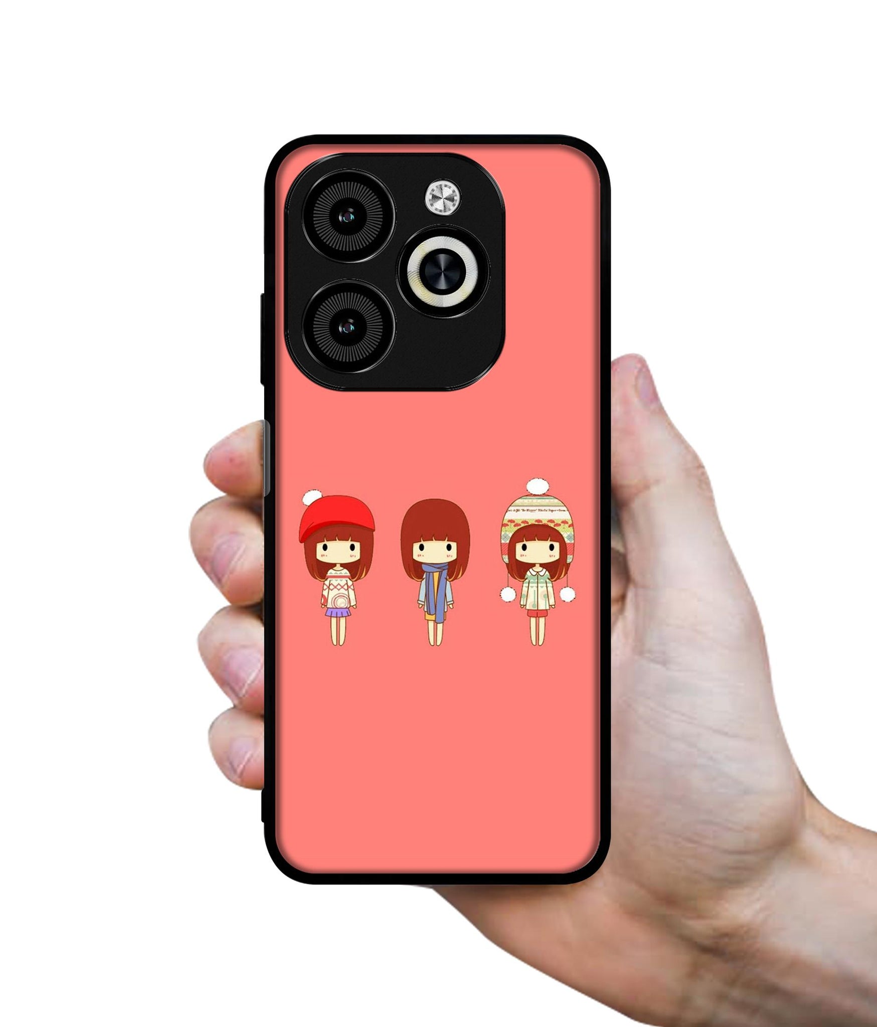 Cute Girls Designer 2D Printed Back Case Cover for Infinix Smart 8 / Smart 8 HD / Spark 20 / 20C / Itel P55 4G