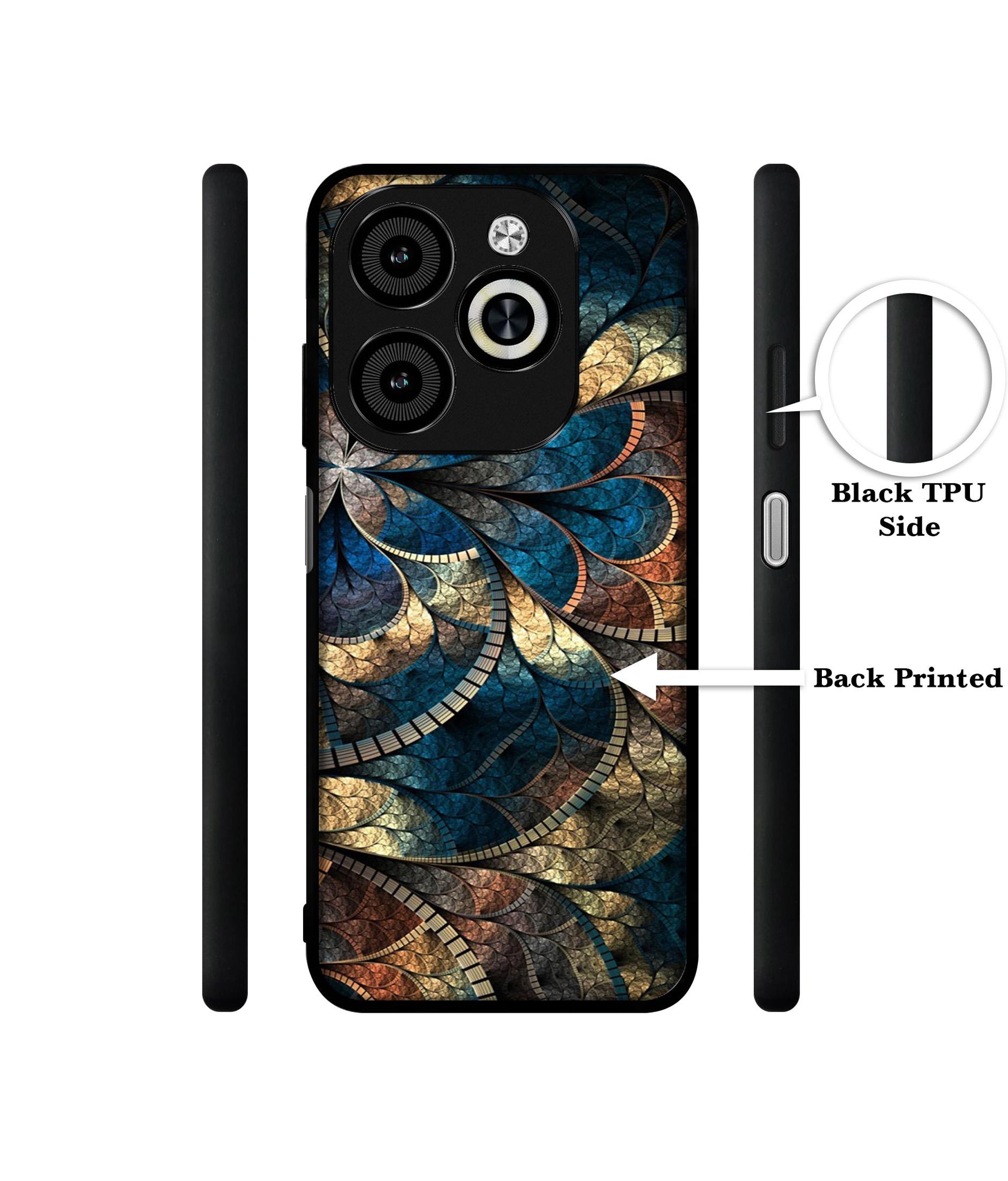 Fractional Pattern Designer 2D Printed Back Case Cover for Infinix Smart 8 / Smart 8 HD / Spark 20 / 20C / Itel P55 4G