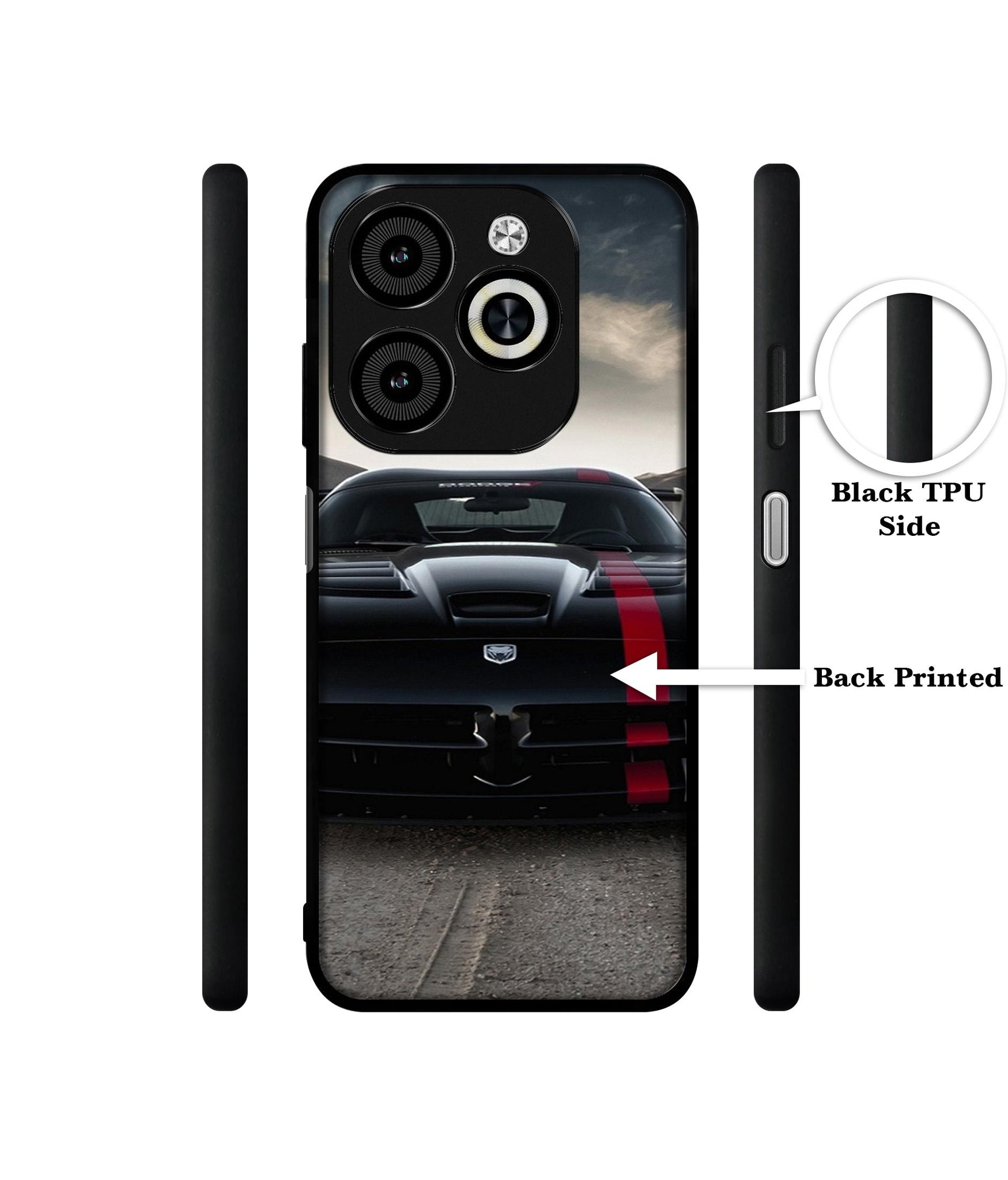 Sports Car Pattern Designer 2D Printed Back Case Cover for Infinix Smart 8 / Smart 8 HD / Spark 20 / 20C / Itel P55 4G