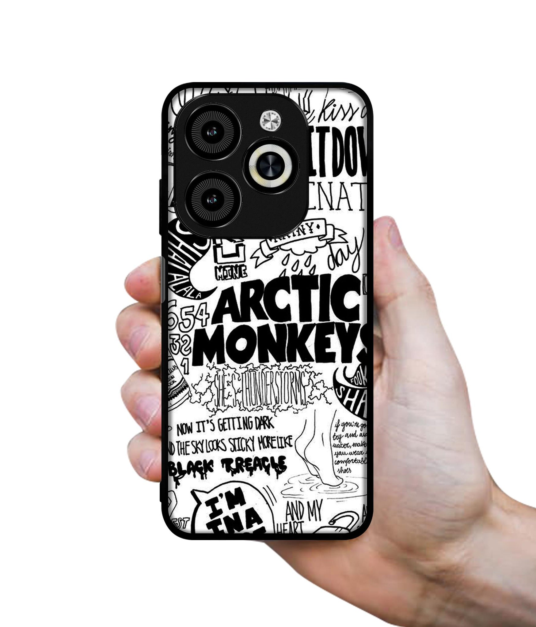 Arctic Monkeys Pattern Designer 2D Printed Back Case Cover for Infinix Smart 8 / Smart 8 HD / Spark 20 / 20C / Itel P55 4G