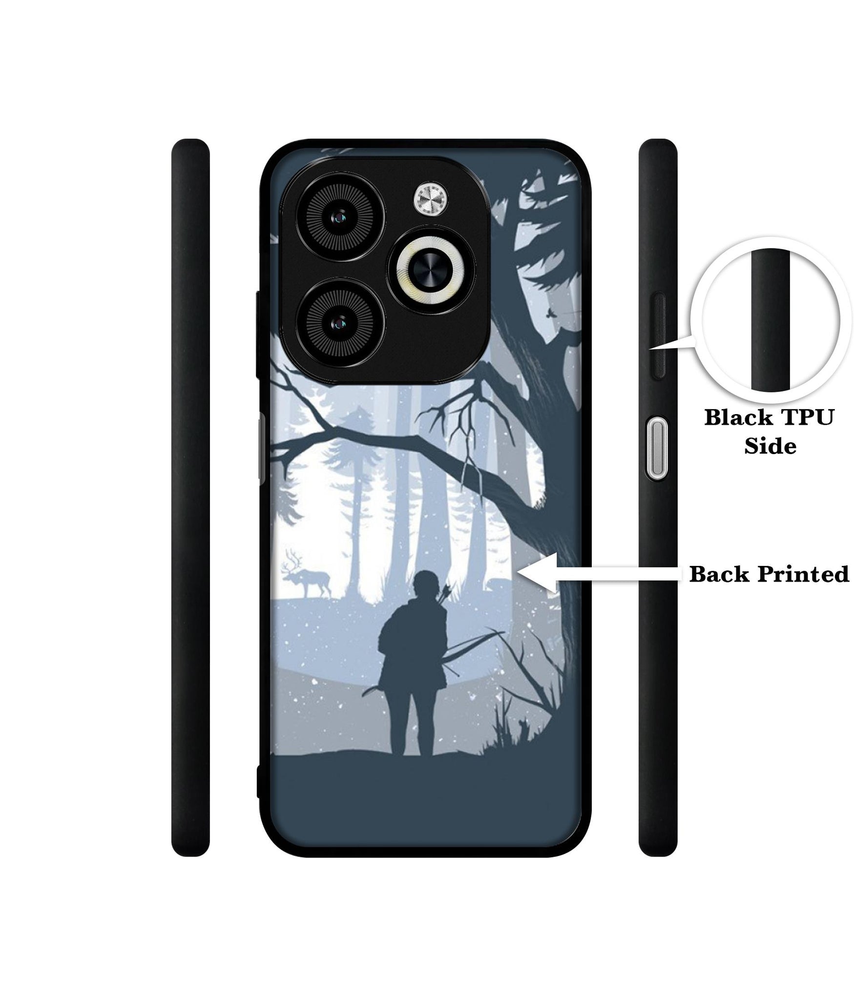 Hunter Designer 2D Printed Back Case Cover for Infinix Smart 8 / Smart 8 HD / Spark 20 / 20C / Itel P55 4G