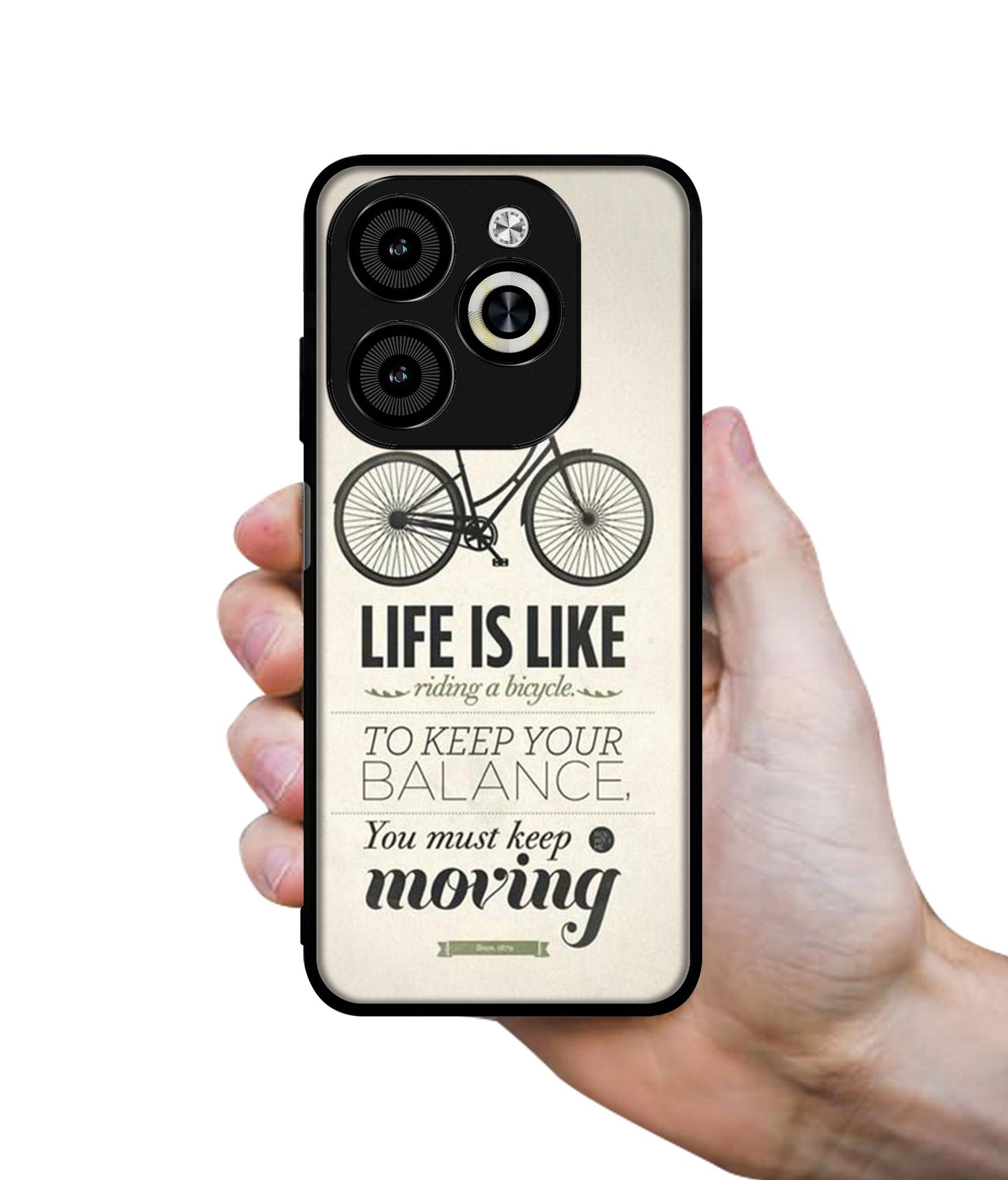 Life is Like Moving Designer 2D Printed Back Case Cover for Infinix Smart 8 / Smart 8 HD / Spark 20 / 20C / Itel P55 4G