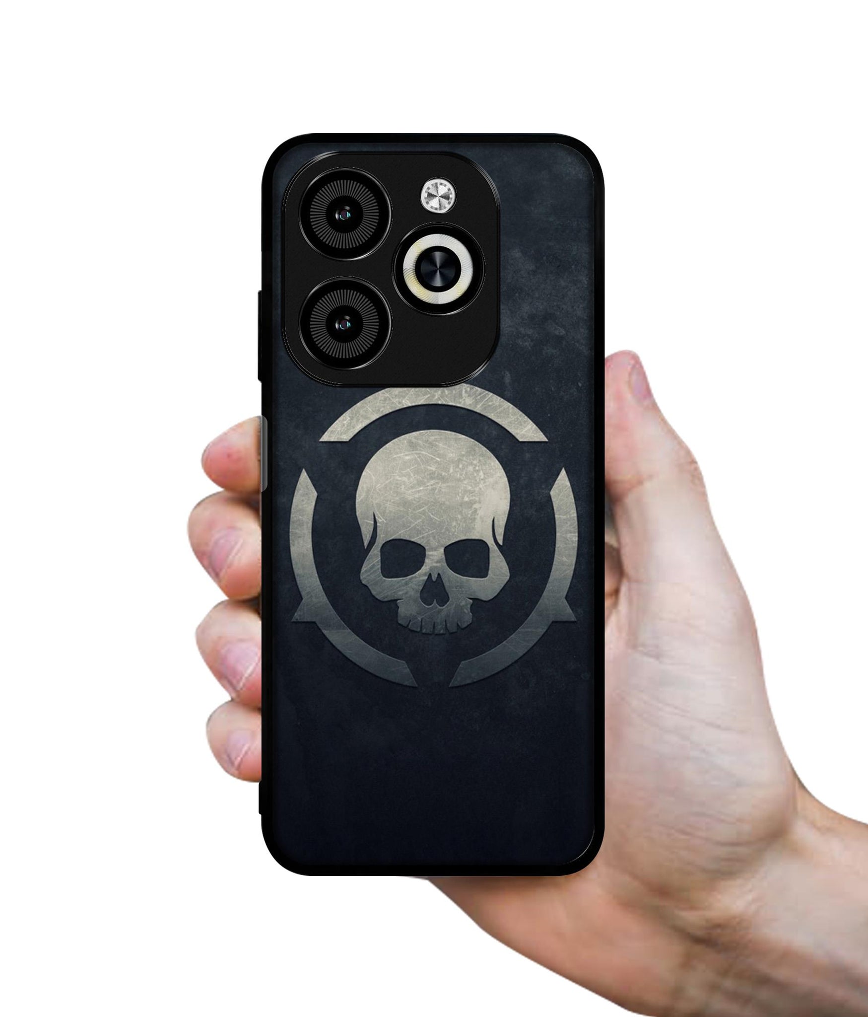Skull Pattern Print Designer 2D Printed Back Case Cover for Infinix Smart 8 / Smart 8 HD / Spark 20 / 20C / Itel P55 4G