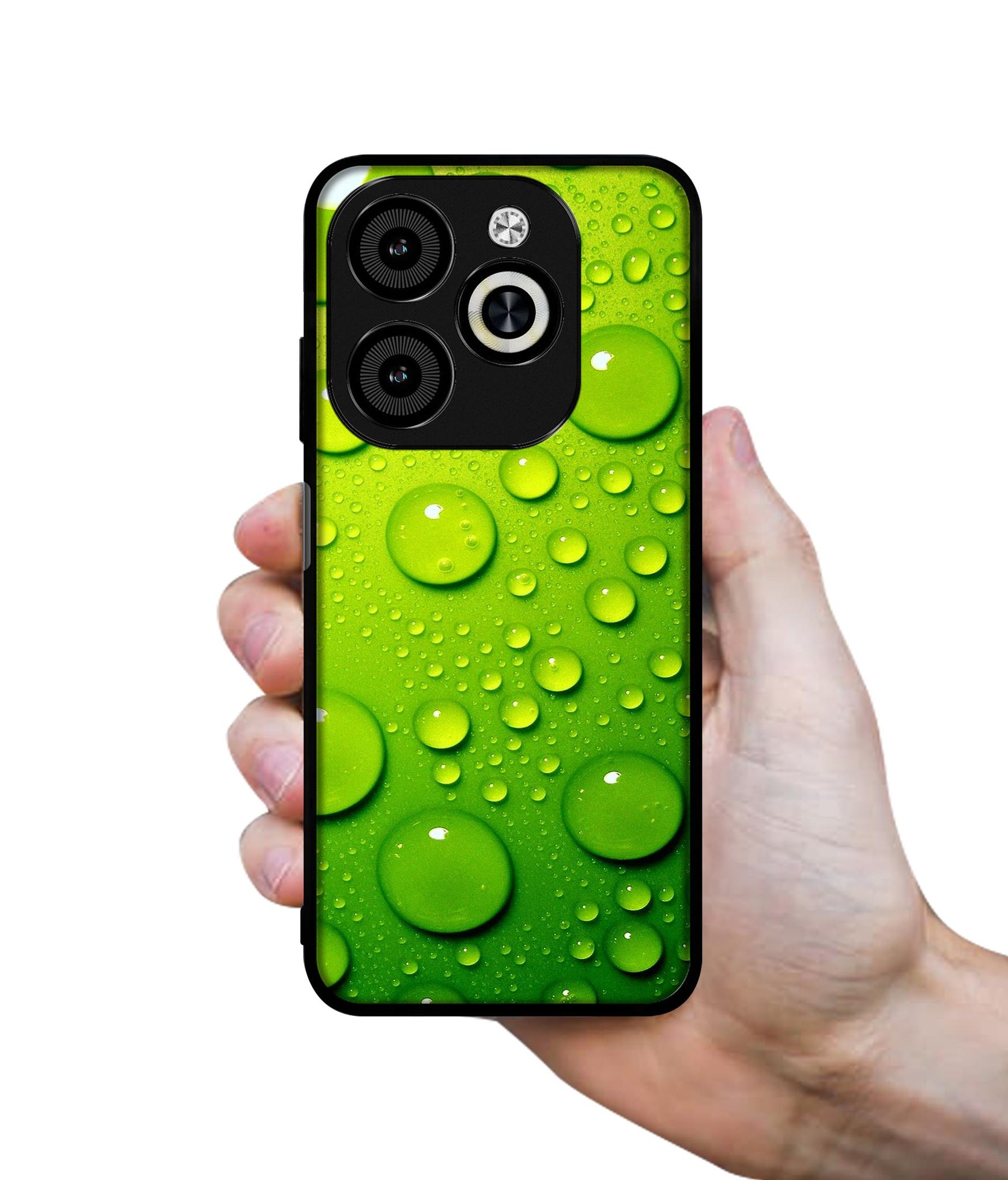 Green Bubbles Designer 2D Printed Back Case Cover for Infinix Smart 8 / Smart 8 HD / Spark 20 / 20C / Itel P55 4G