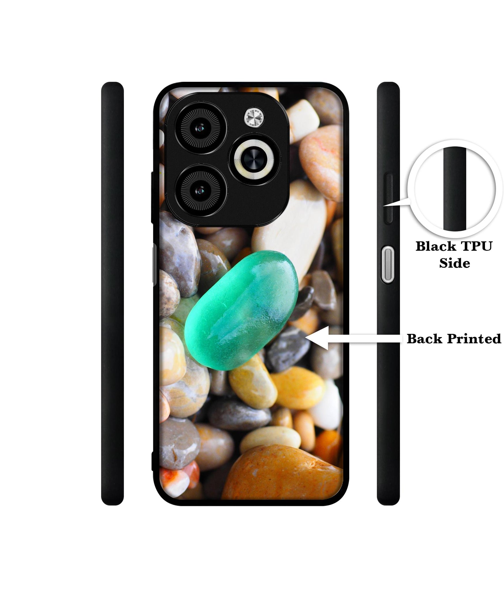Sea Stones Designer 2D Printed Back Case Cover for Infinix Smart 8 / Smart 8 HD / Spark 20 / 20C / Itel P55 4G