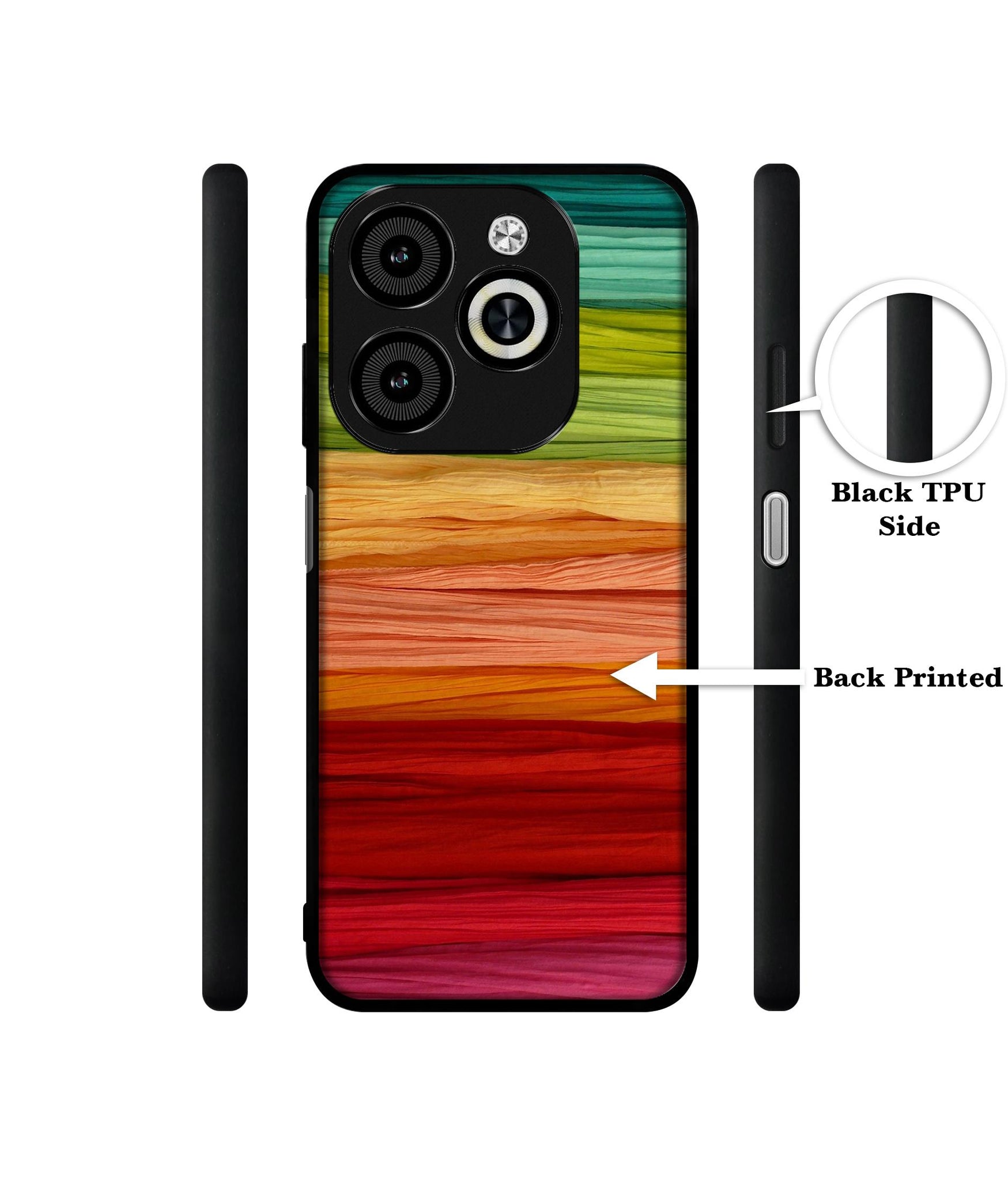 Colorful Thread Designer 2D Printed Back Case Cover for Infinix Smart 8 / Smart 8 HD / Spark 20 / 20C / Itel P55 4G