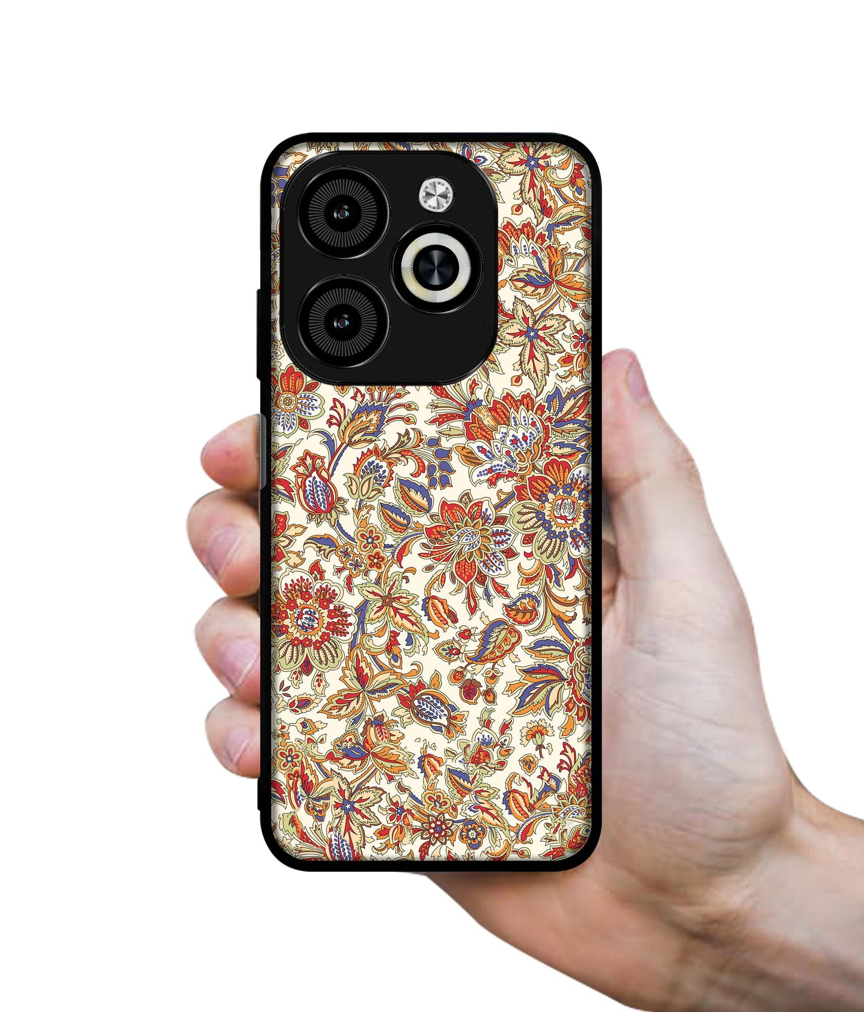 Floral Designer 2D Printed Back Case Cover for Infinix Smart 8 / Smart 8 HD / Spark 20 / 20C / Itel P55 4G