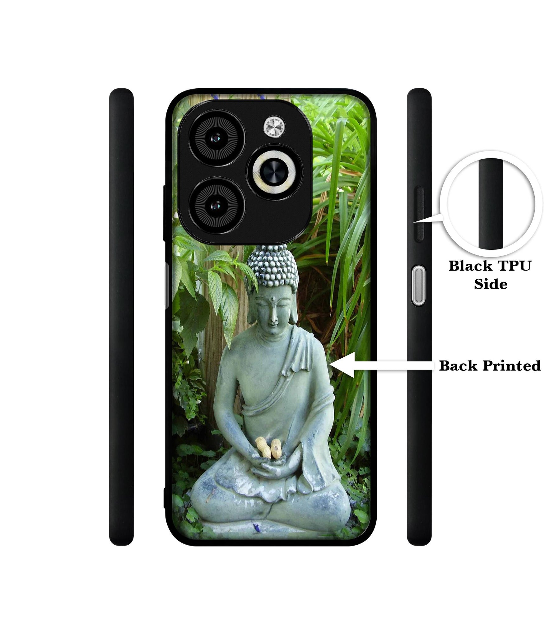 Buddhism Designer 2D Printed Back Case Cover for Infinix Smart 8 / Smart 8 HD / Spark 20 / 20C / Itel P55 4G