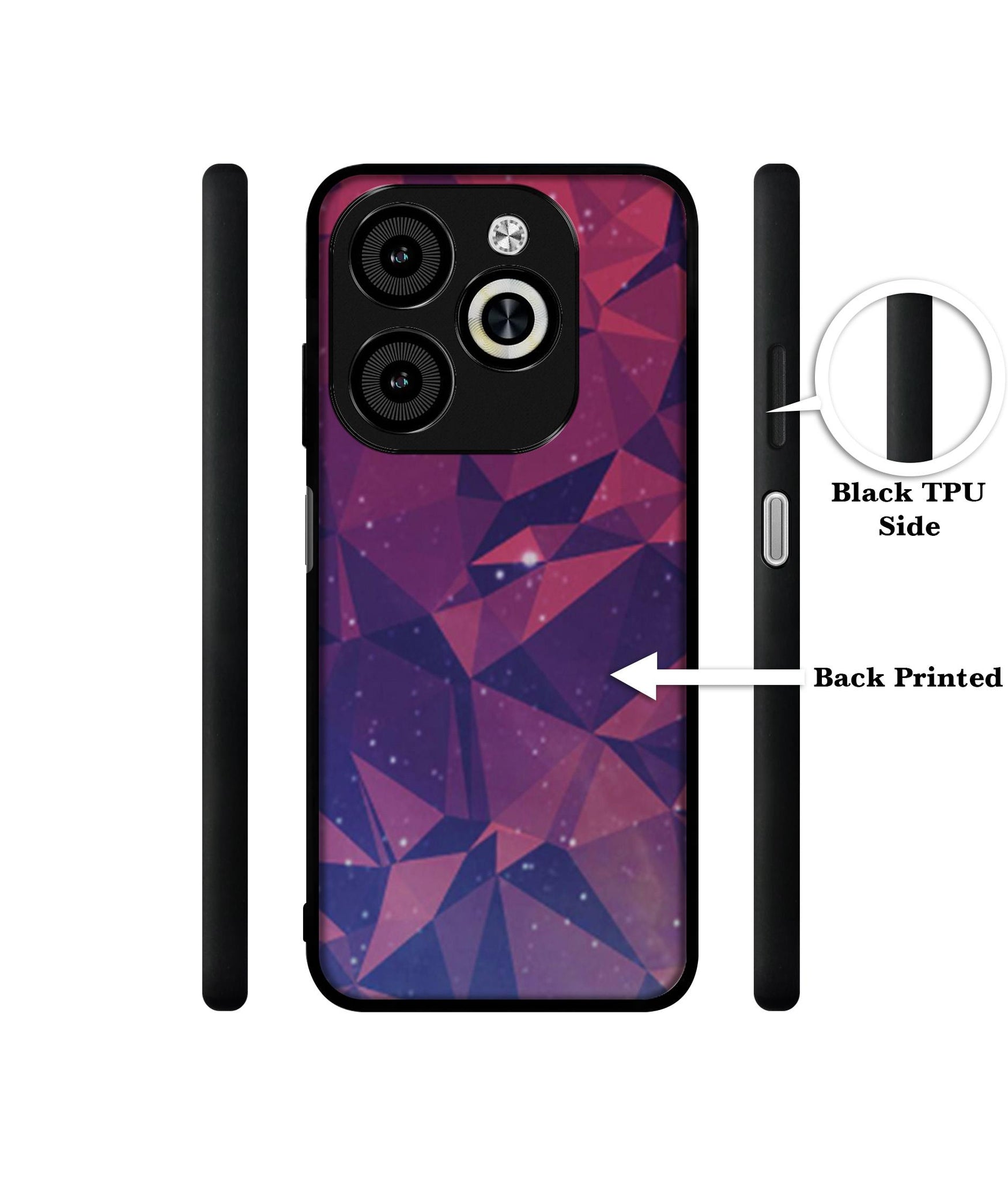 Bad Color Shape Designer 2D Printed Back Case Cover for Infinix Smart 8 / Smart 8 HD / Spark 20 / 20C / Itel P55 4G