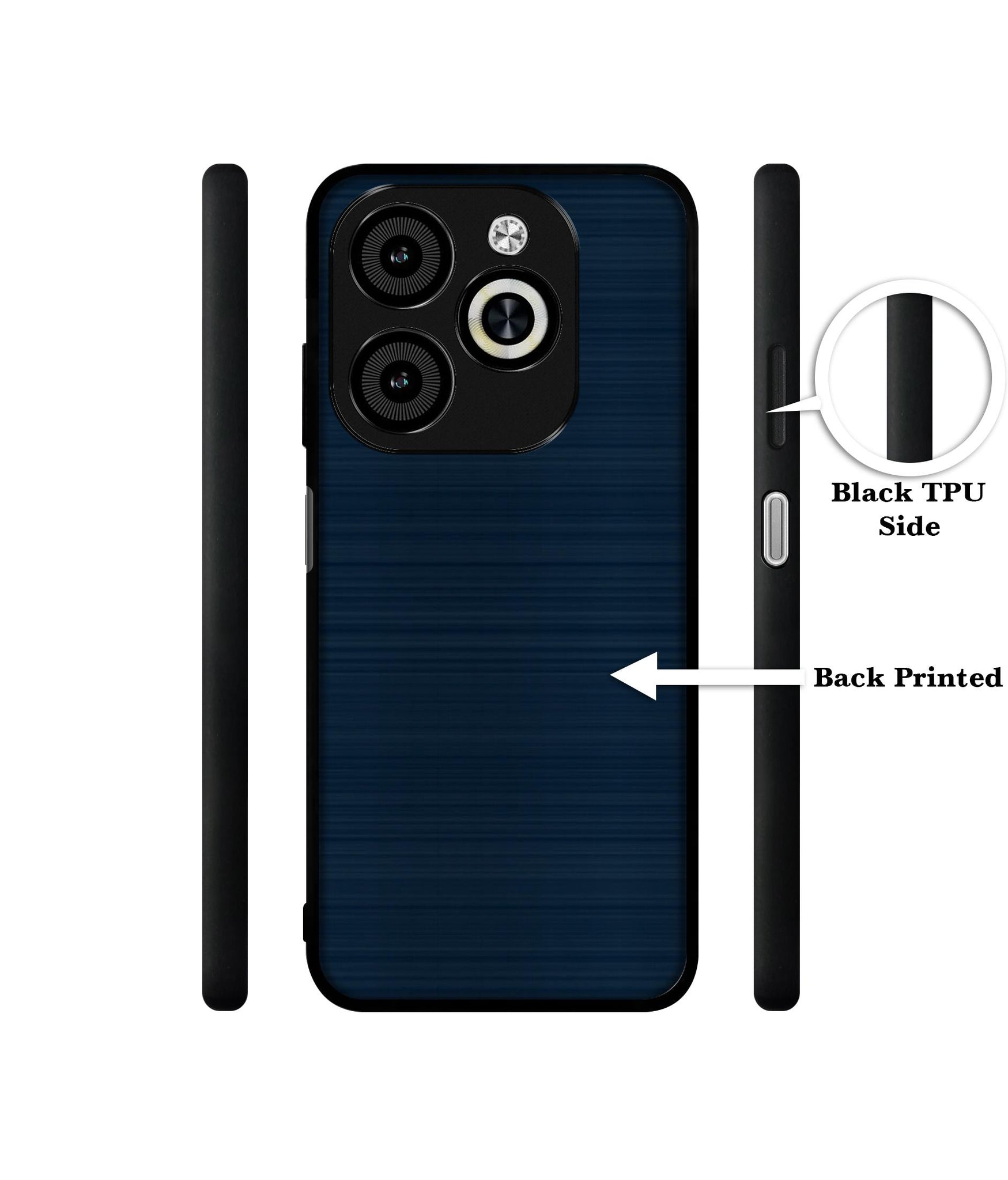 Blue Line Designer 2D Printed Back Case Cover for Infinix Smart 8 / Smart 8 HD / Spark 20 / 20C / Itel P55 4G