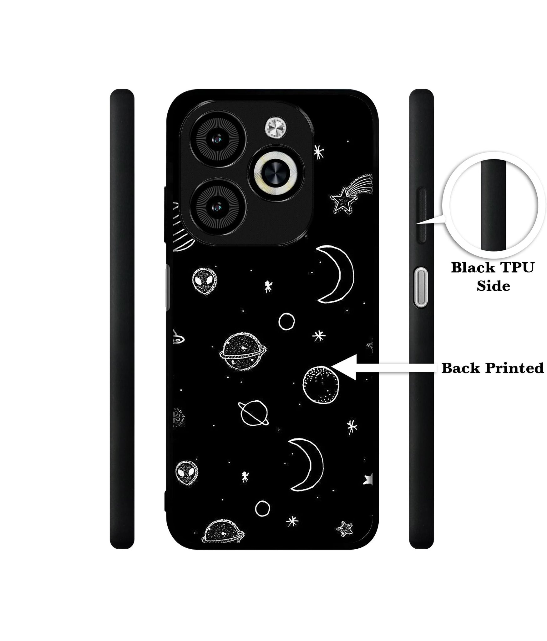 Space Stars Universe Designer 2D Printed Back Case Cover for Infinix Smart 8 / Smart 8 HD / Spark 20 / 20C / Itel P55 4G
