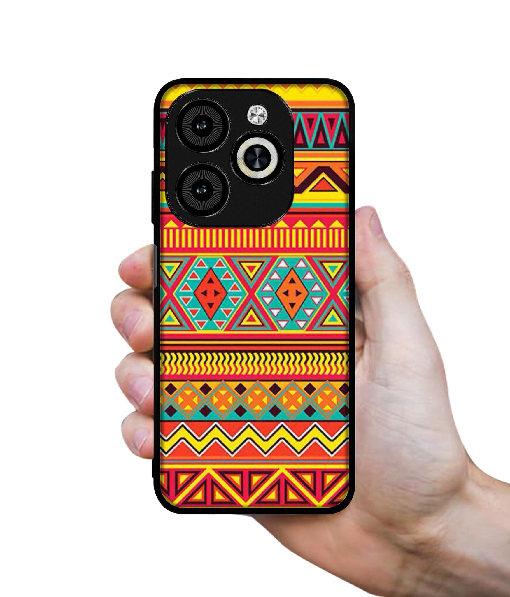 Artistic Rangoli Designer 2D Printed Back Case Cover for Infinix Smart 8 / Smart 8 HD / Spark 20 / 20C / Itel P55 4G