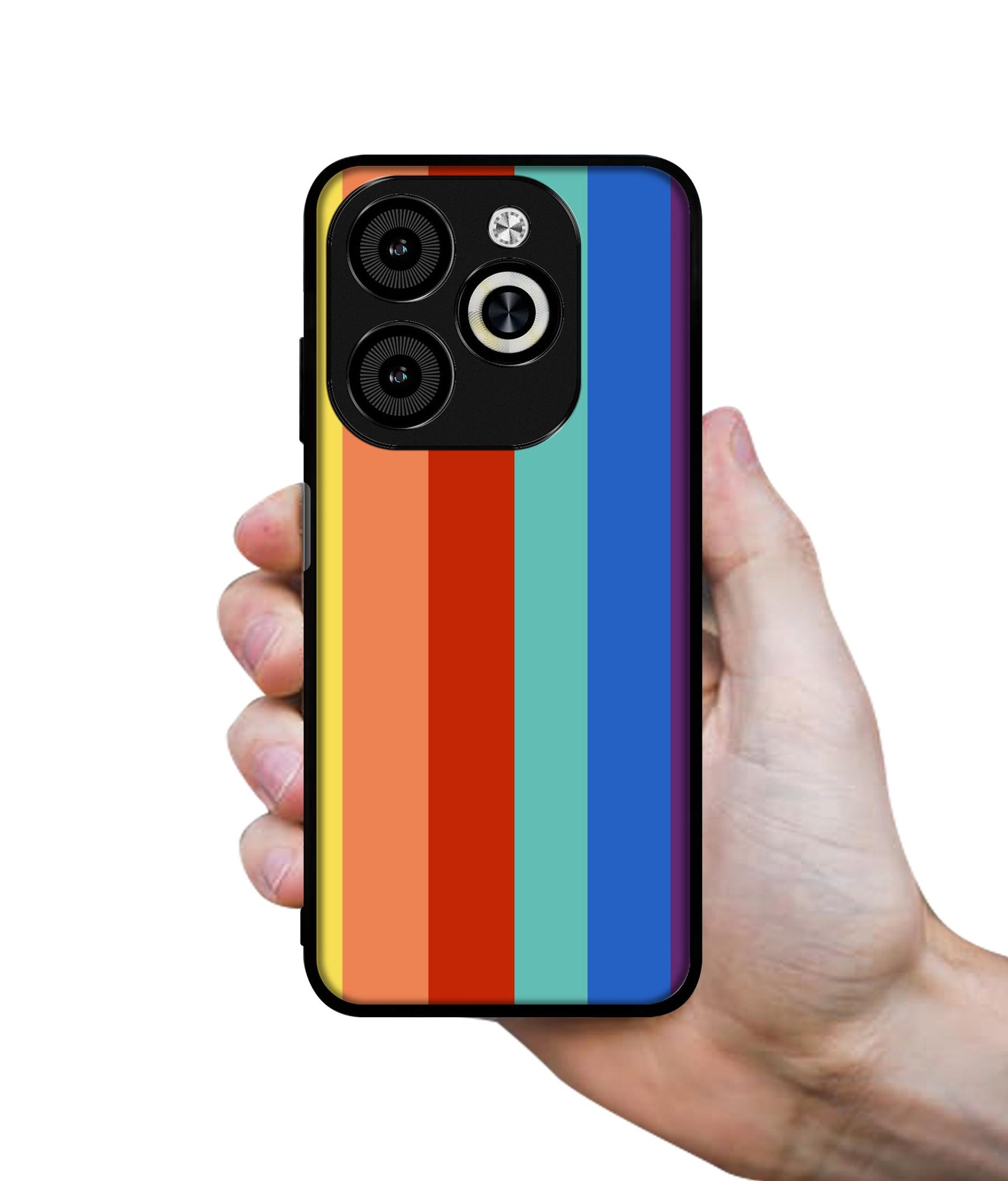 Rainbow Colors Designer 2D Printed Back Case Cover for Infinix Smart 8 / Smart 8 HD / Spark 20 / 20C / Itel P55 4G