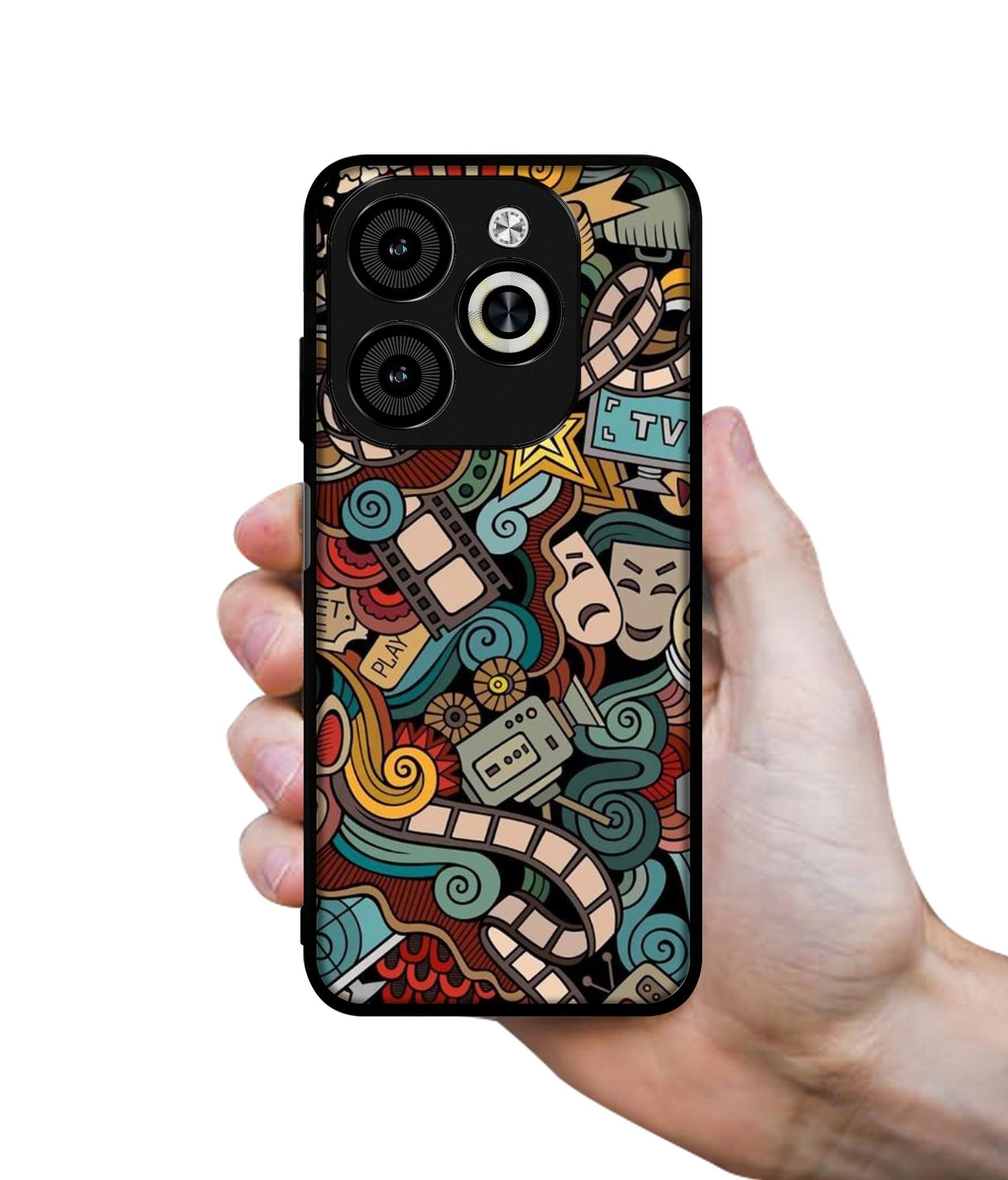 Movies Designer 2D Printed Back Case Cover for Infinix Smart 8 / Smart 8 HD / Spark 20 / 20C / Itel P55 4G