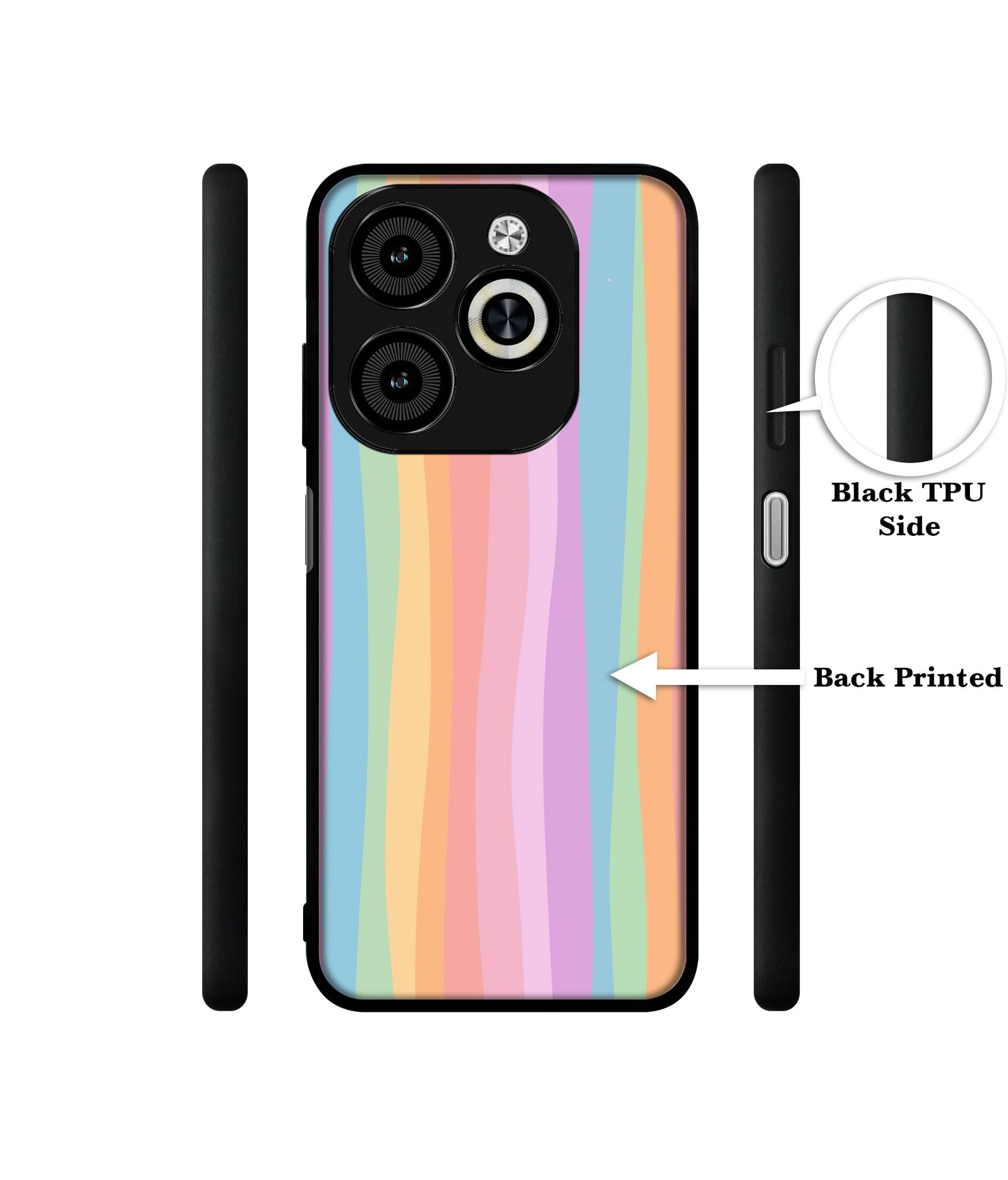 Cool Rainbow Designer 2D Printed Back Case Cover for Infinix Smart 8 / Smart 8 HD / Spark 20 / 20C / Itel P55 4G