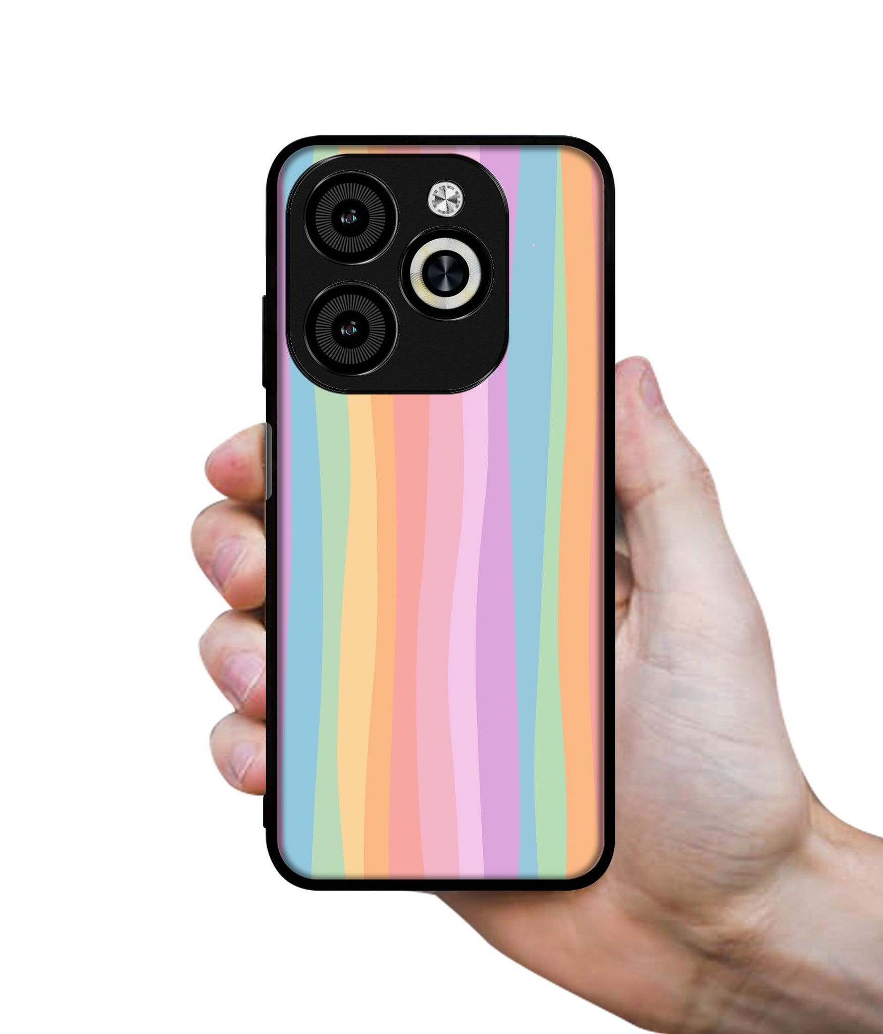 Cool Rainbow Designer 2D Printed Back Case Cover for Infinix Smart 8 / Smart 8 HD / Spark 20 / 20C / Itel P55 4G