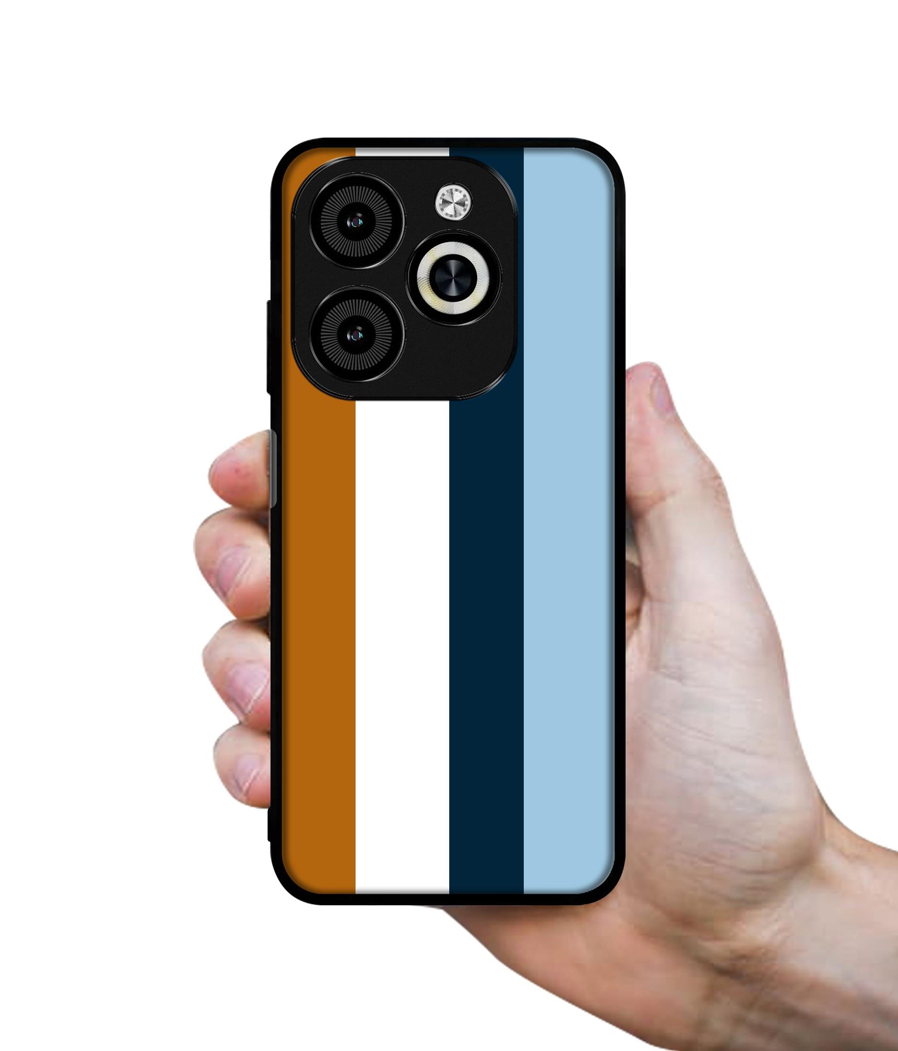 Color Stripes Designer 2D Printed Back Case Cover for Infinix Smart 8 / Smart 8 HD / Spark 20 / 20C / Itel P55 4G